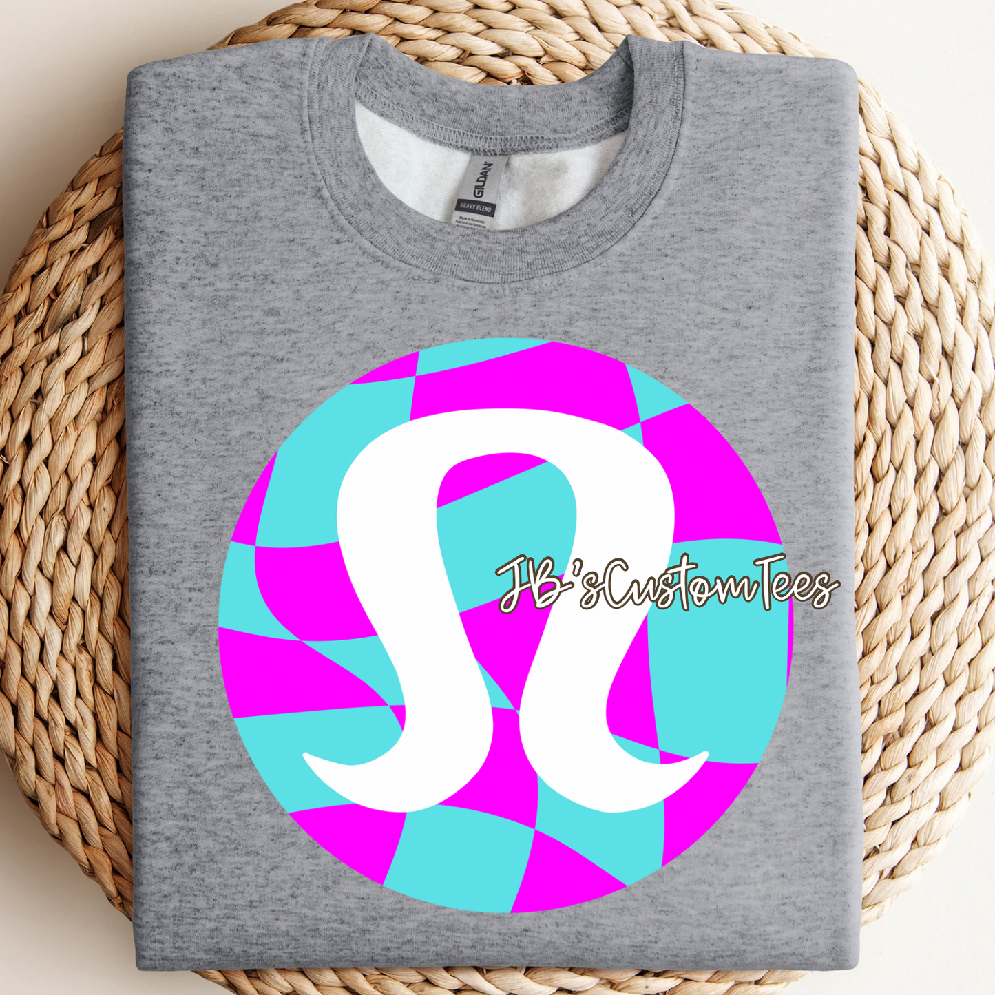 Turquoise/Magenta Checkered Lu*u