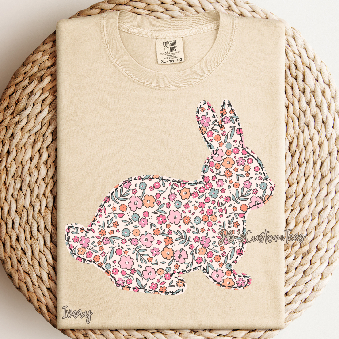 Floral Bunny Tee