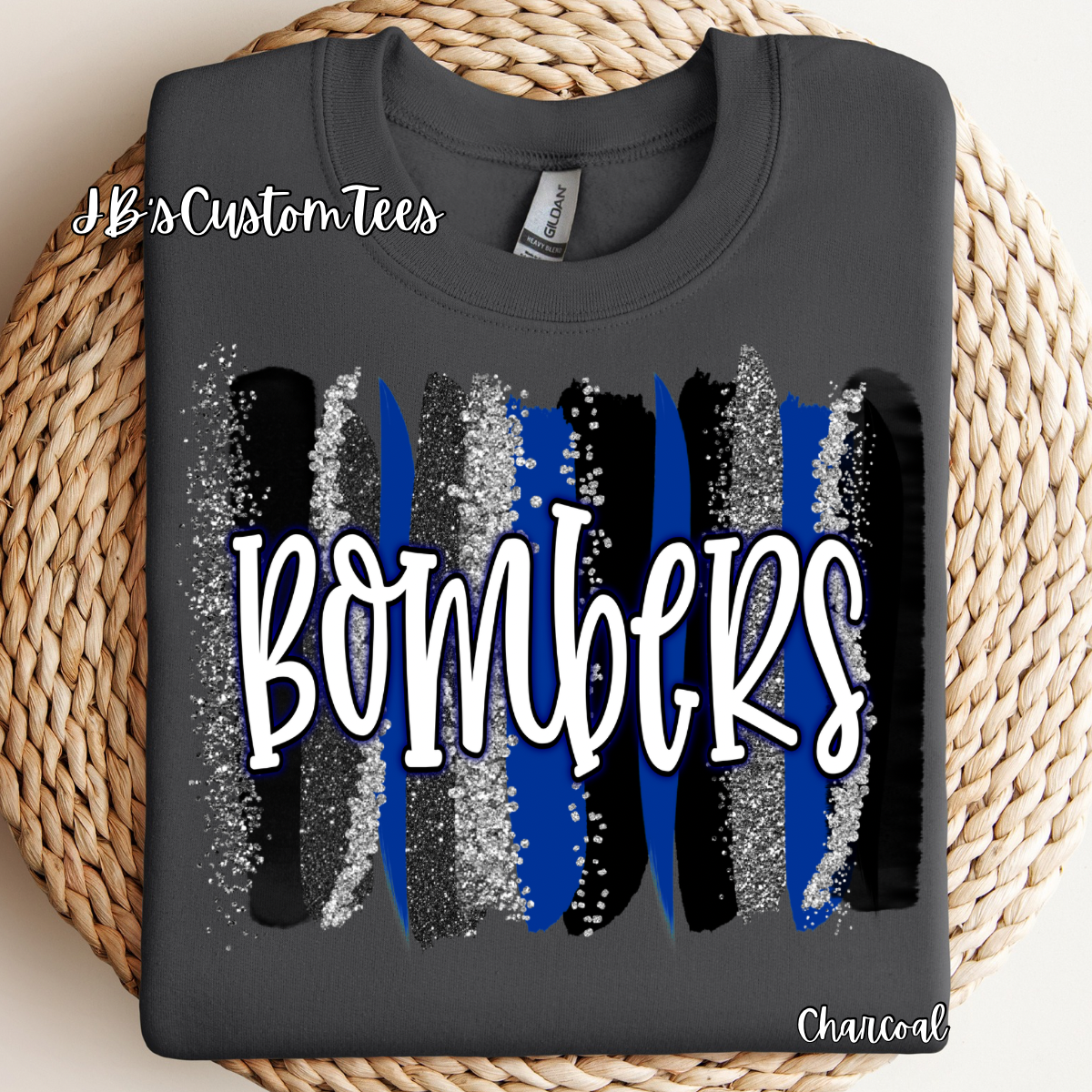 Royal Brushstroke Bombers Gildan Long Sleeve