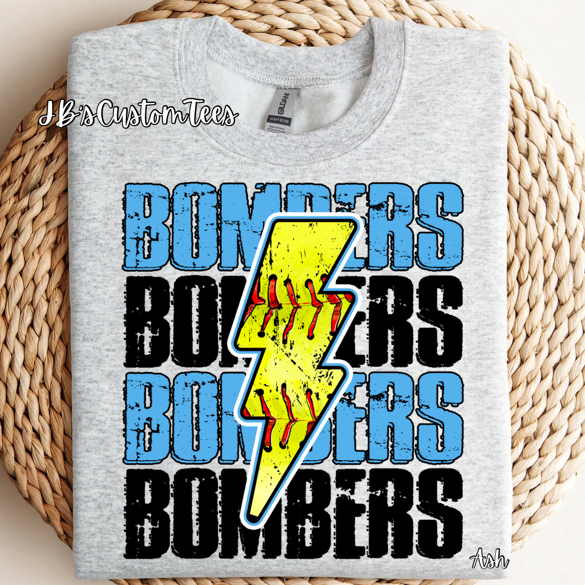 Lightening Bolt Bombers Gildan Long Sleeve
