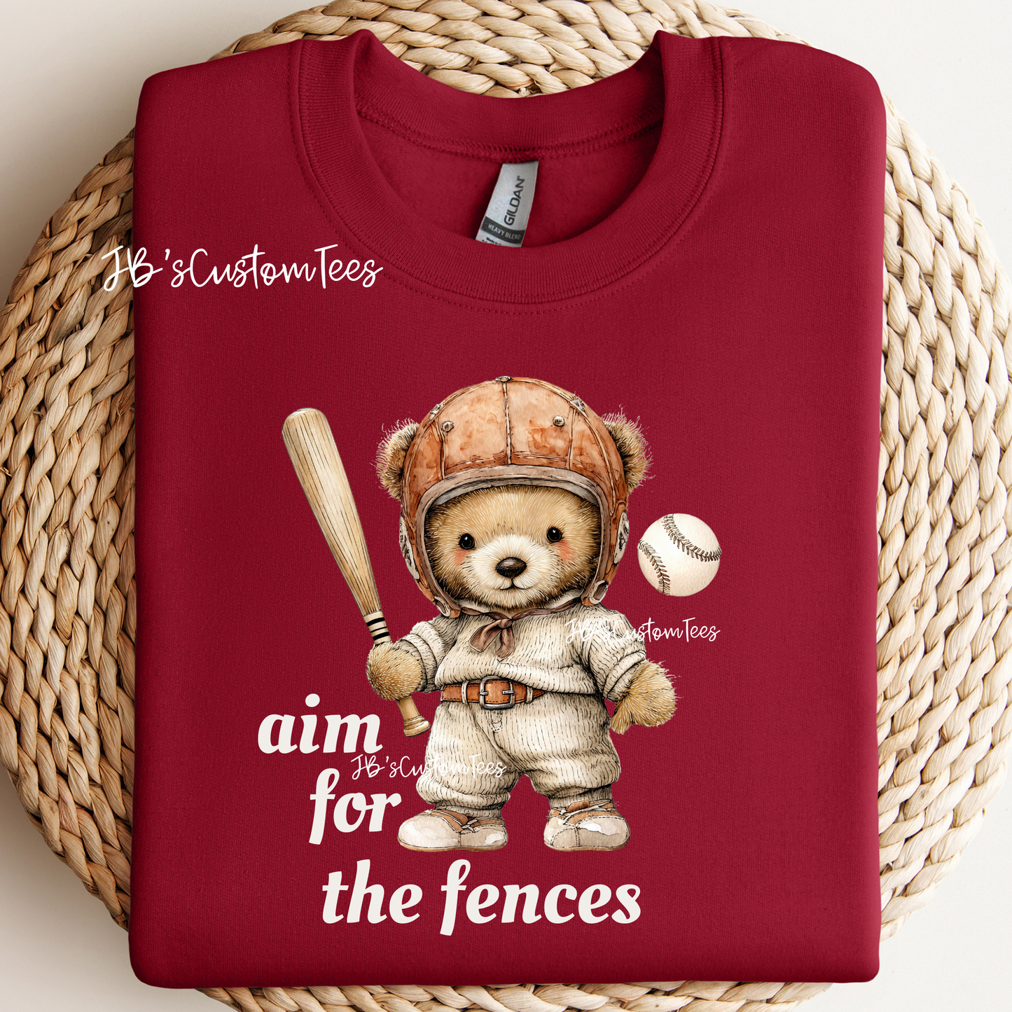 aim for the fences retro bear