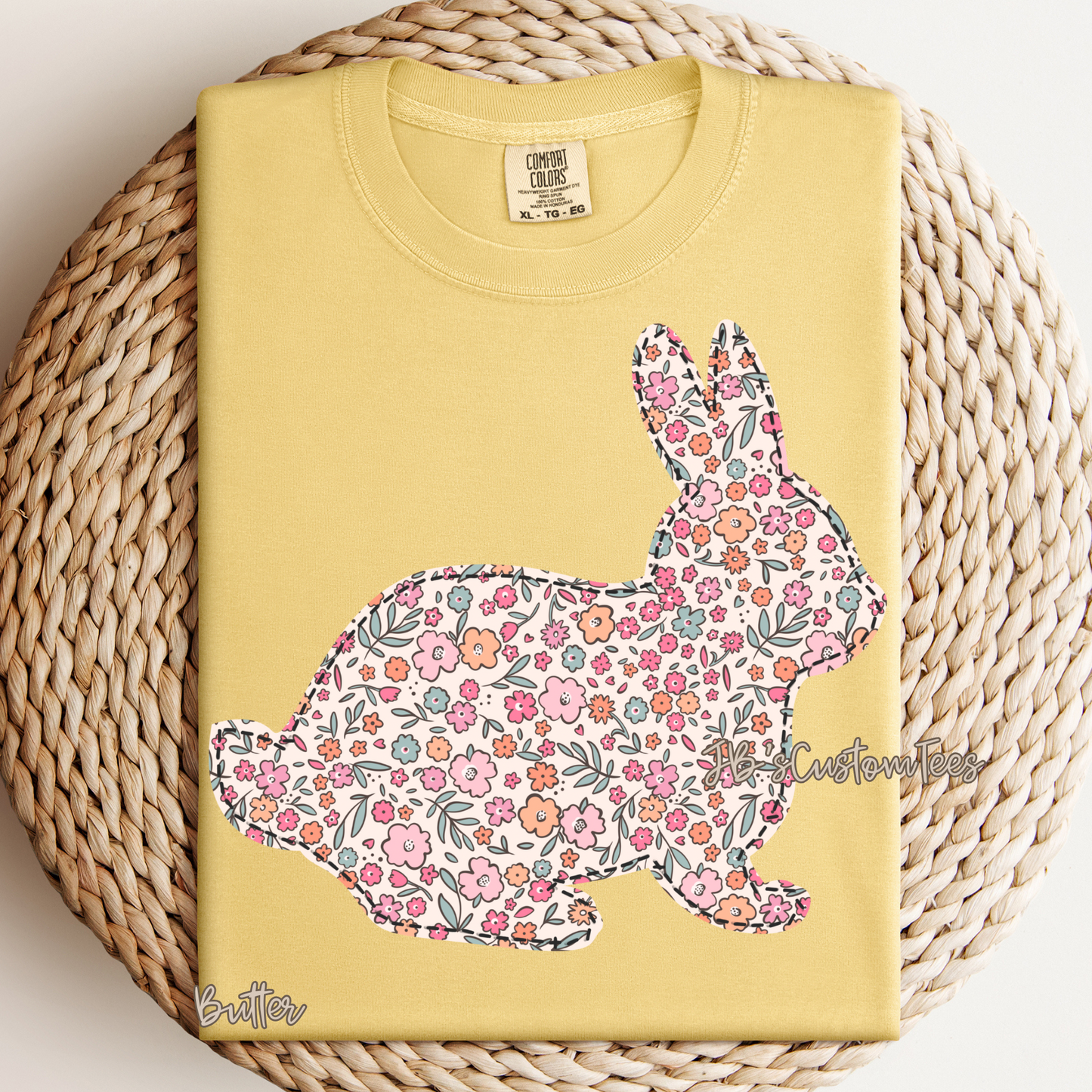 Floral Bunny Tee