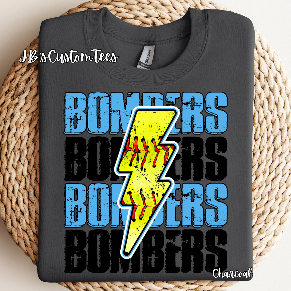 Lightening Bolt Softball - Bombers