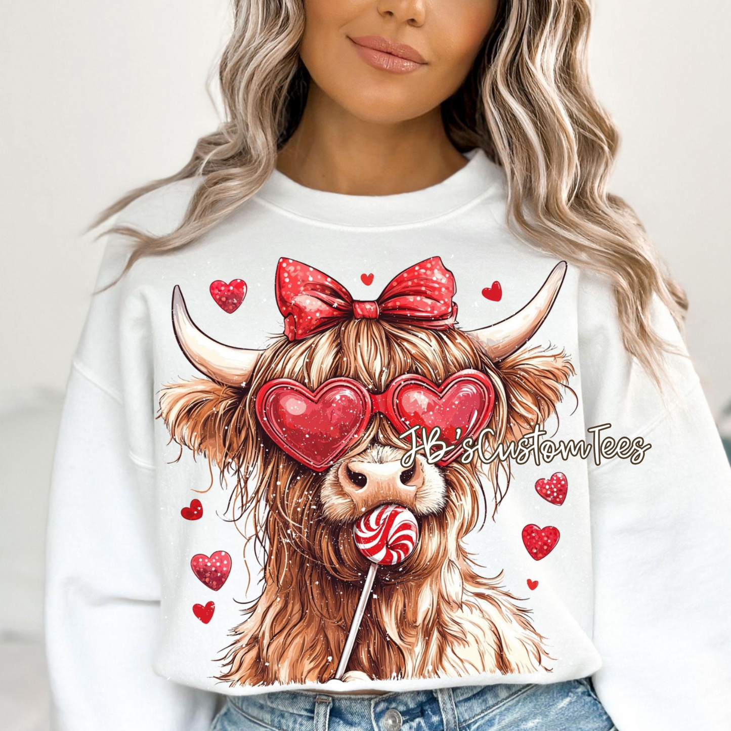 Valentine’s Day Highland Cow