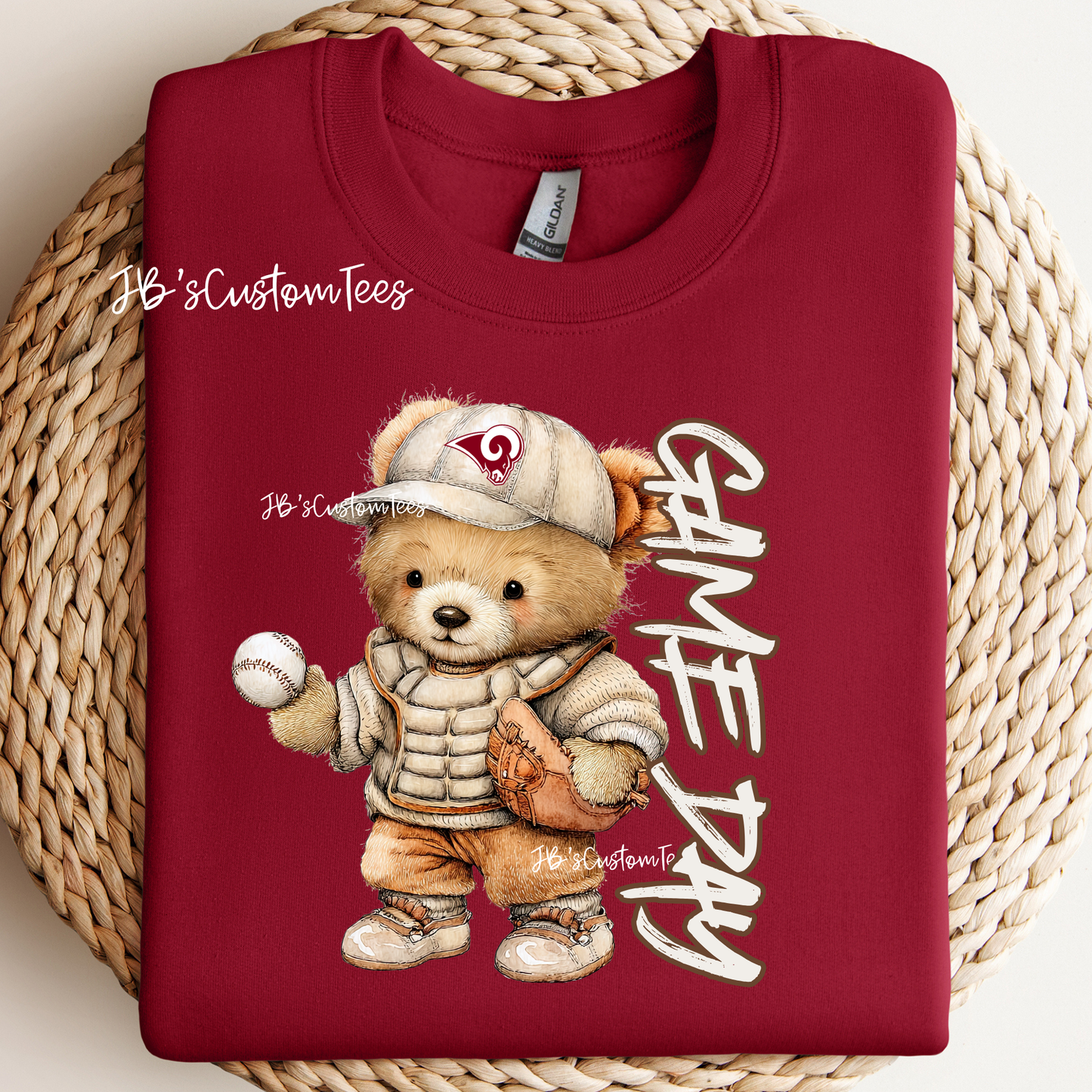 Game day retro ram bear