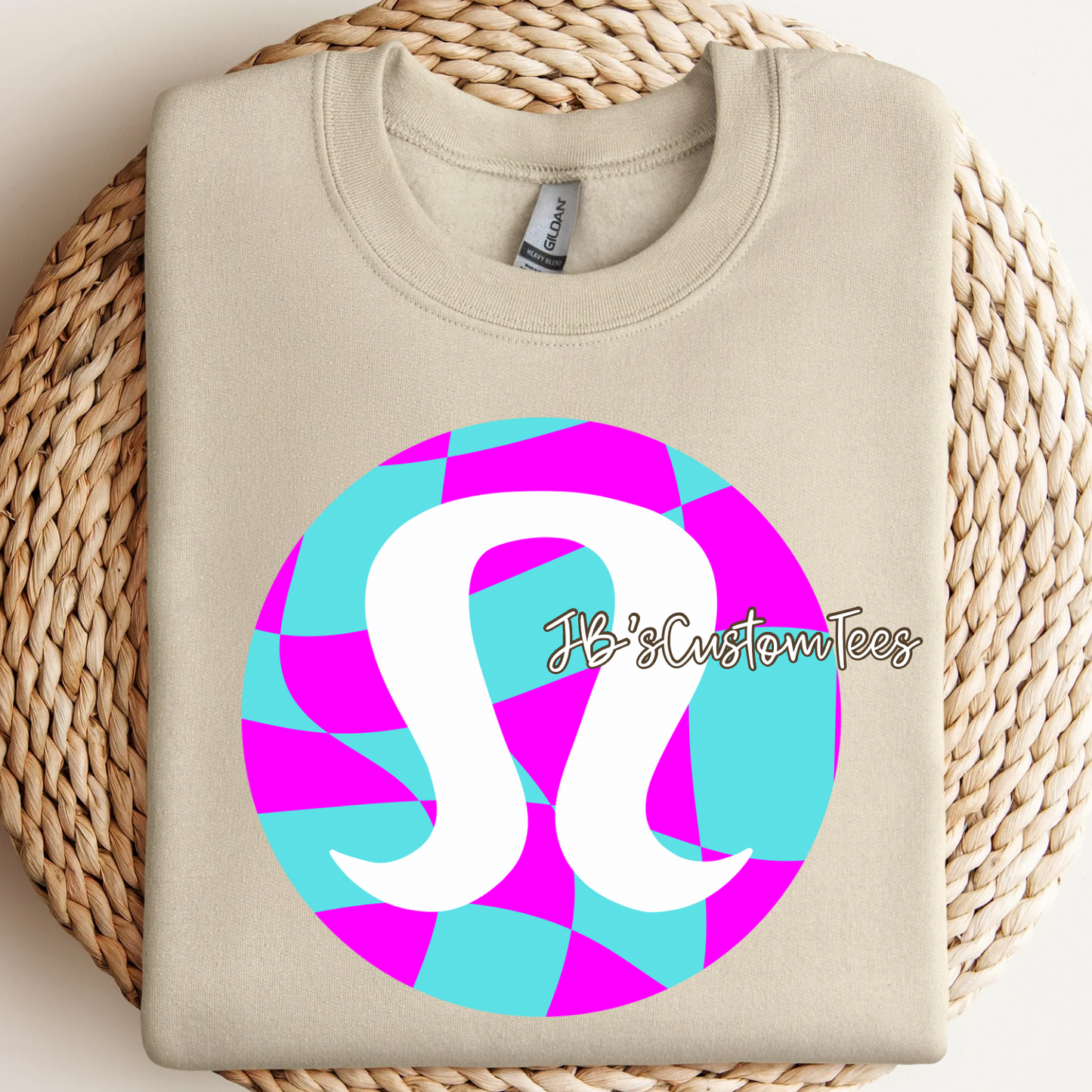 Turquoise/Magenta Checkered Lu*u