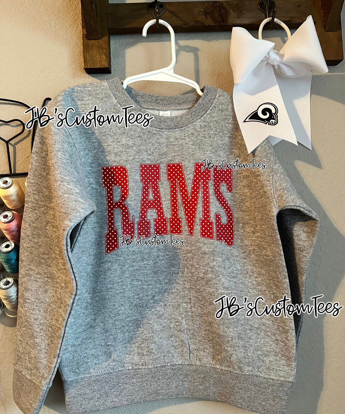 Polka Dot Rams Toddler/Youth Sweatshirt