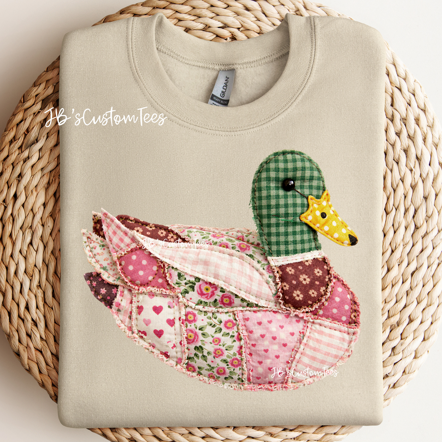 Floral Patchwork Sitting Duck