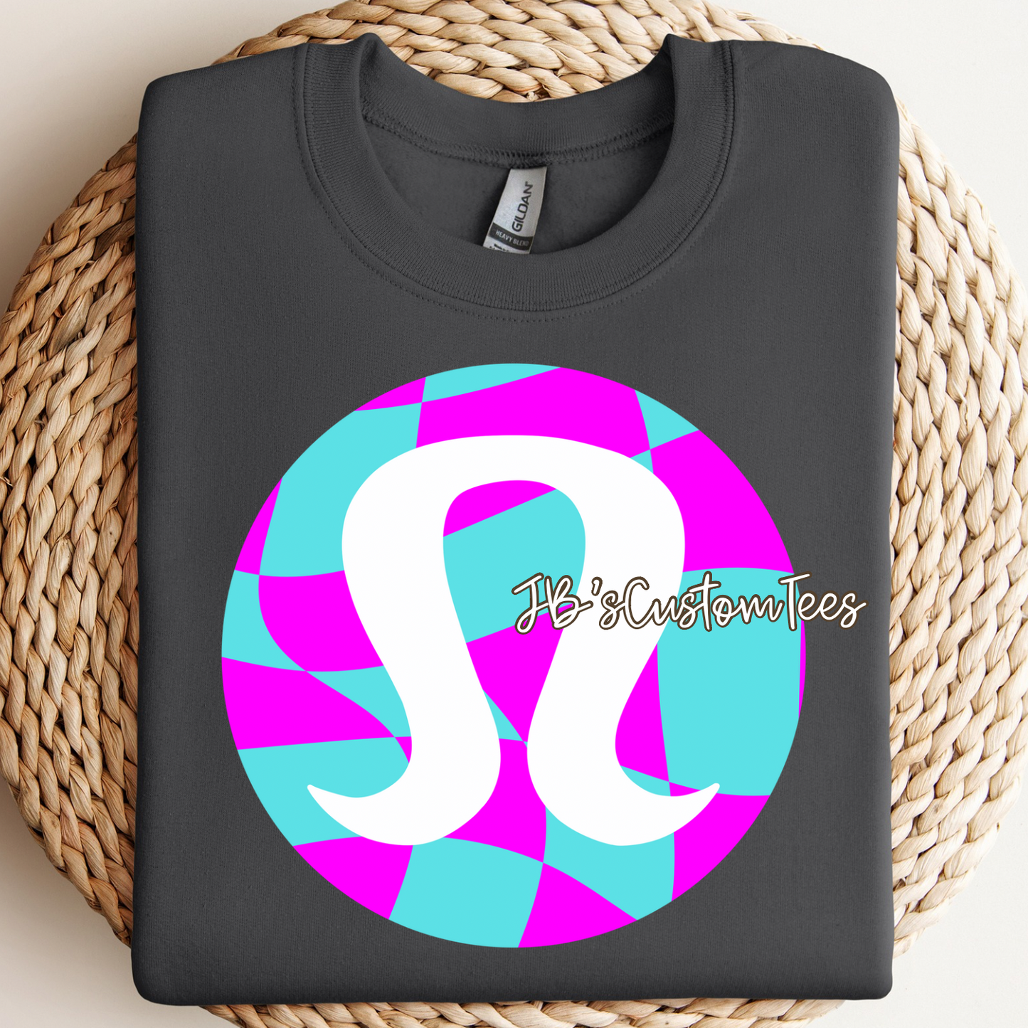 Turquoise/Magenta Checkered Lu*u