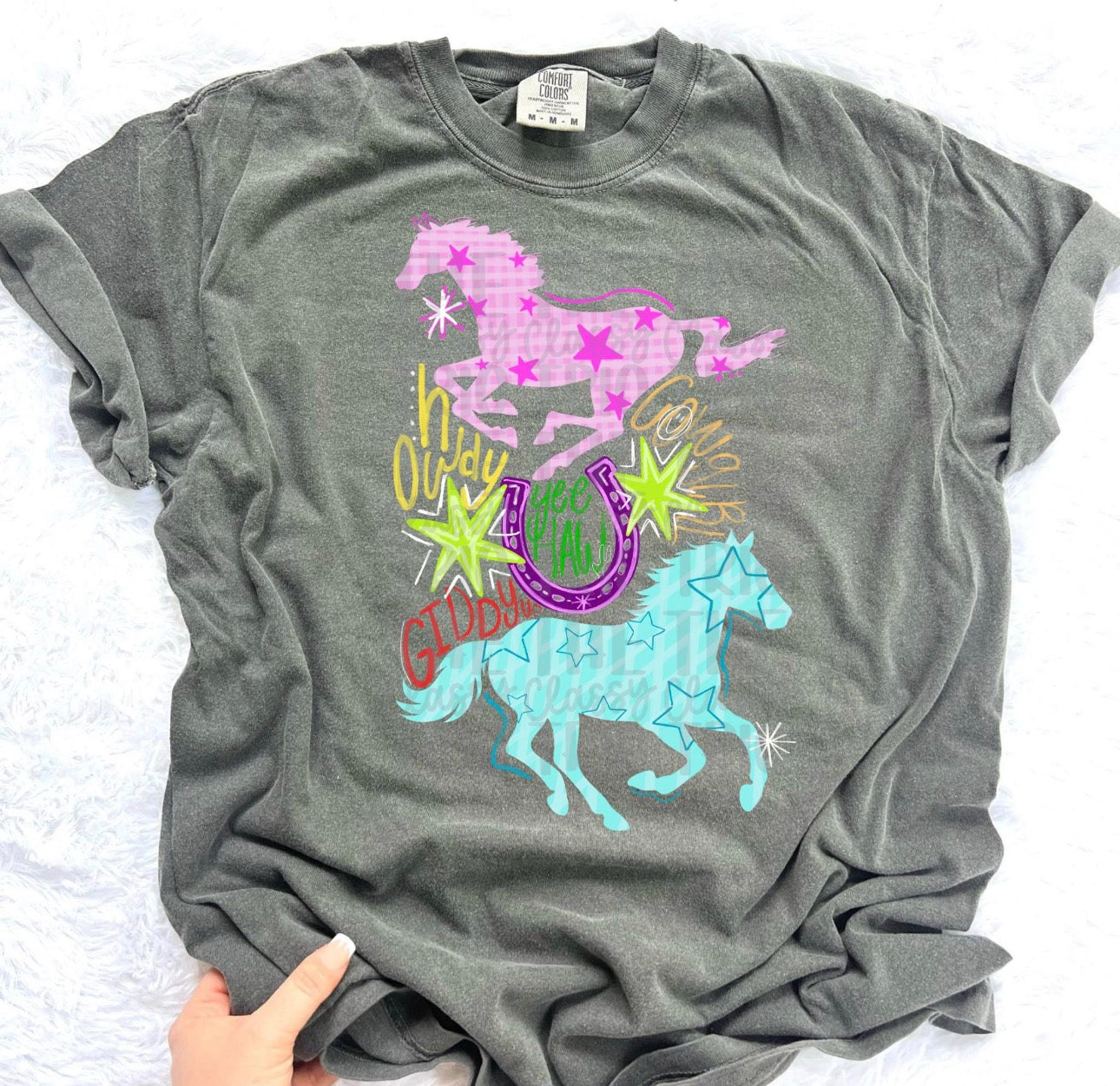 Y2K Preppy Doodle Horse