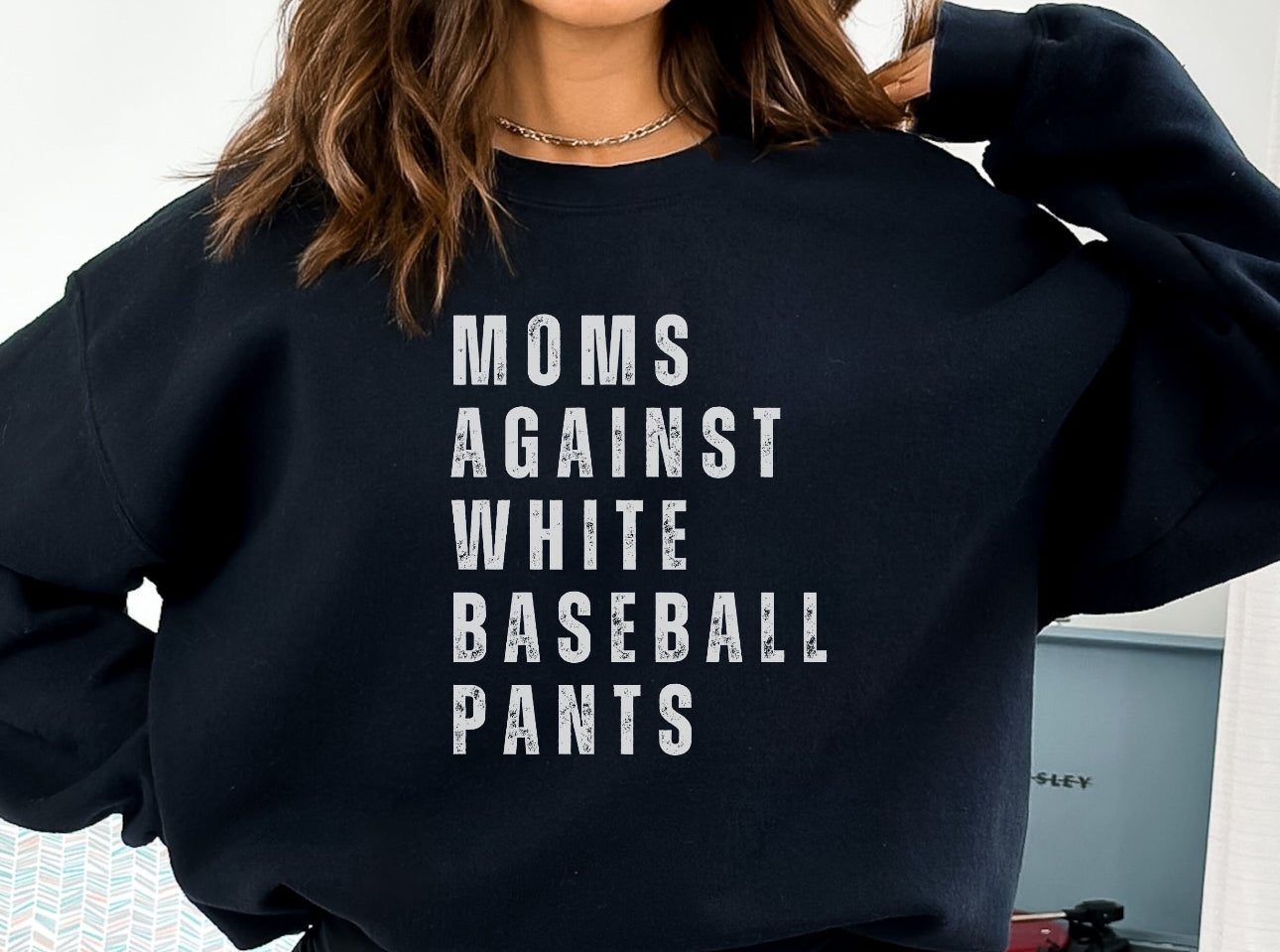 Moms Against White Baseball Pants