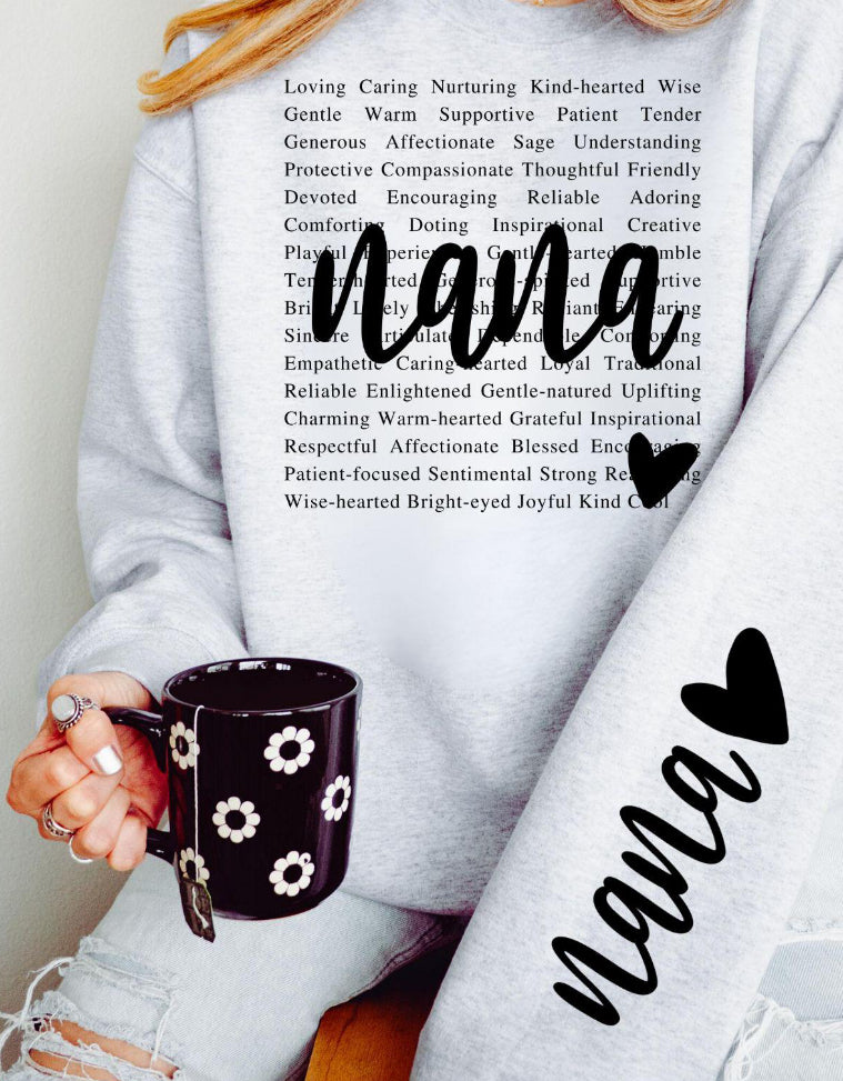 Mama/Grandma/Auntie/Teacher Bella Canvas Sweatshirt