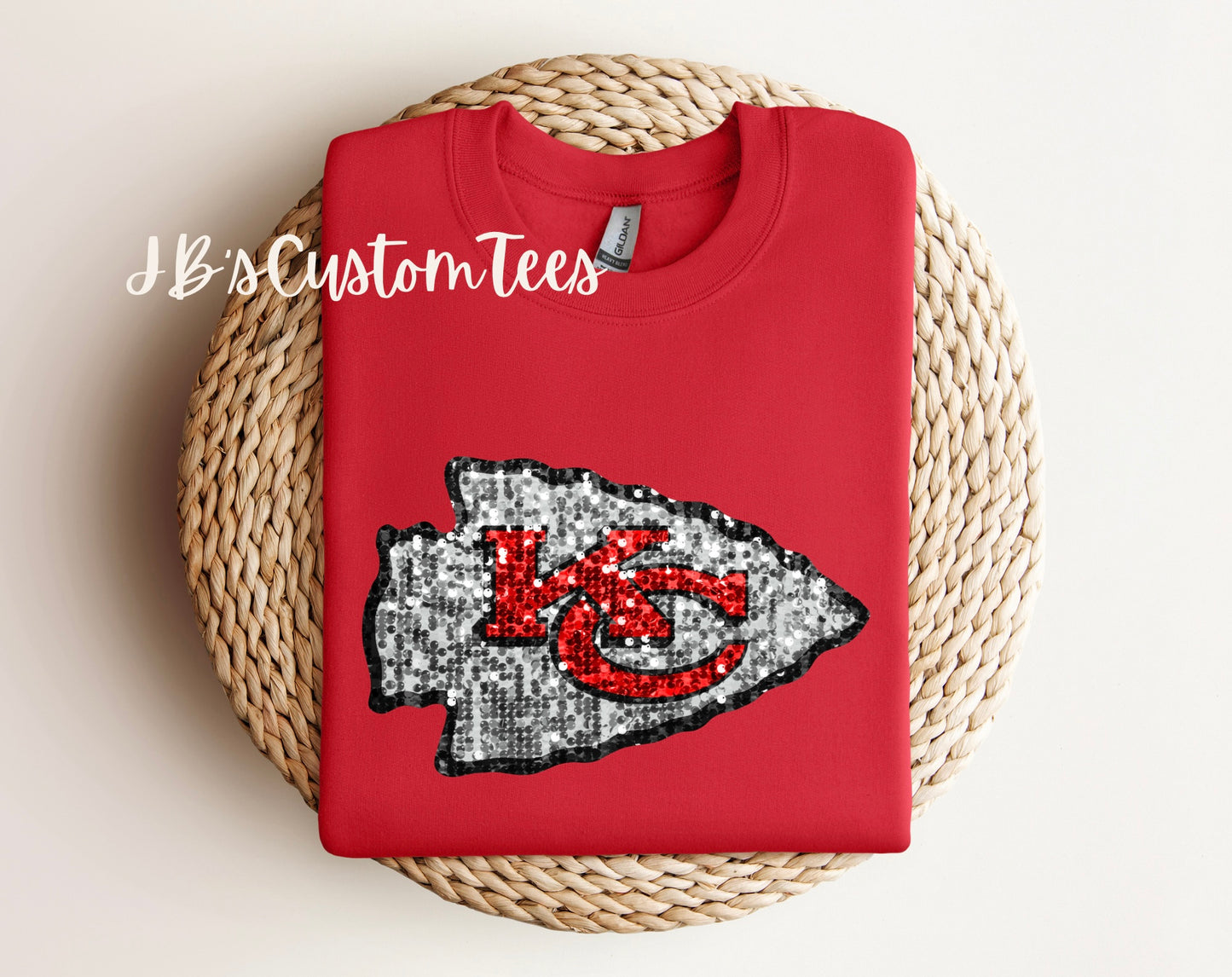 Faux Sequin KC Arrowhead