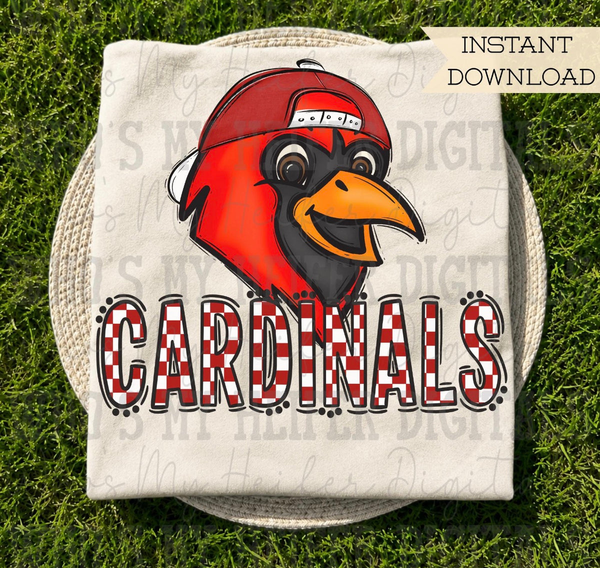 Checkered Cardinals Dude - Youth