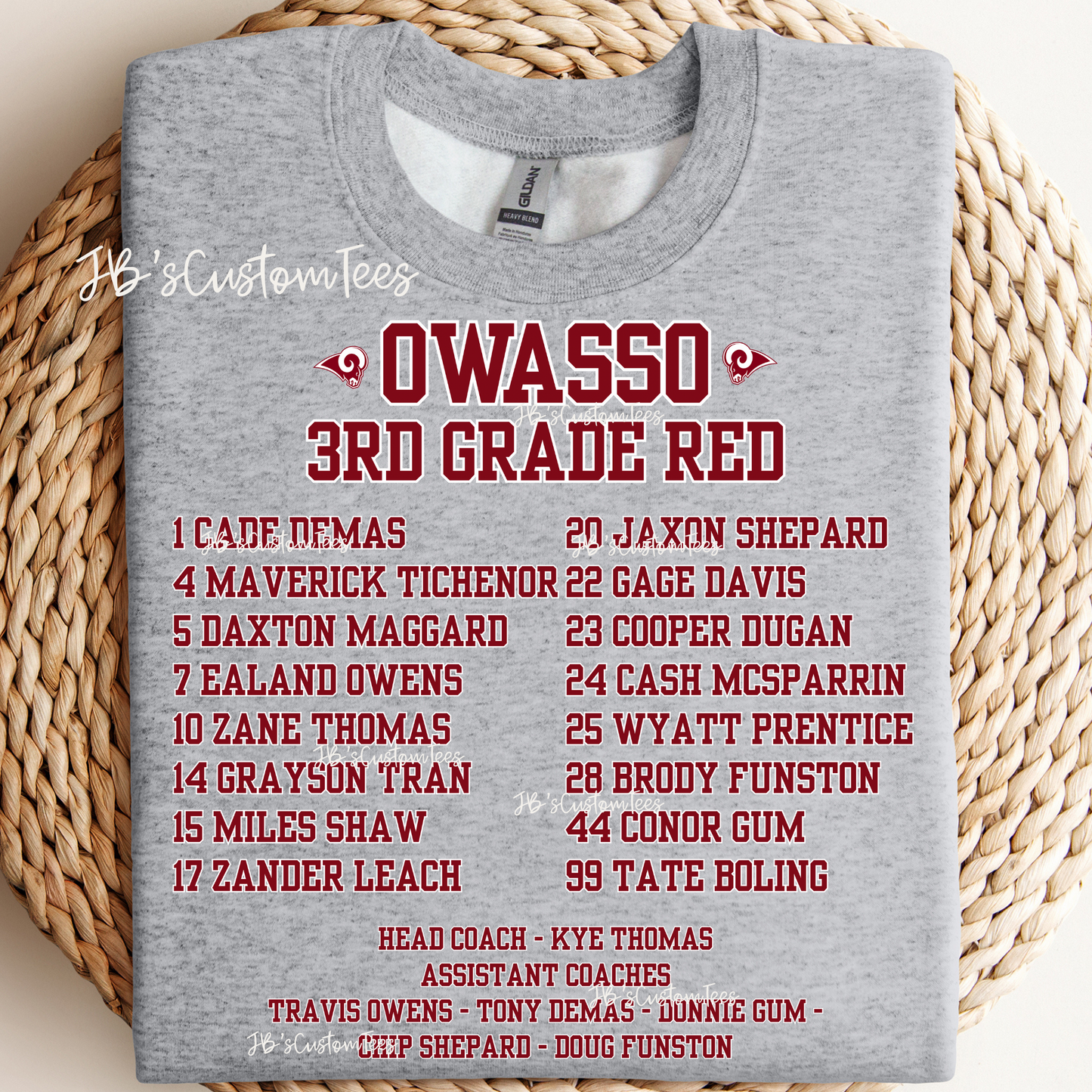 Owasso 3rd Grade Red - Youth