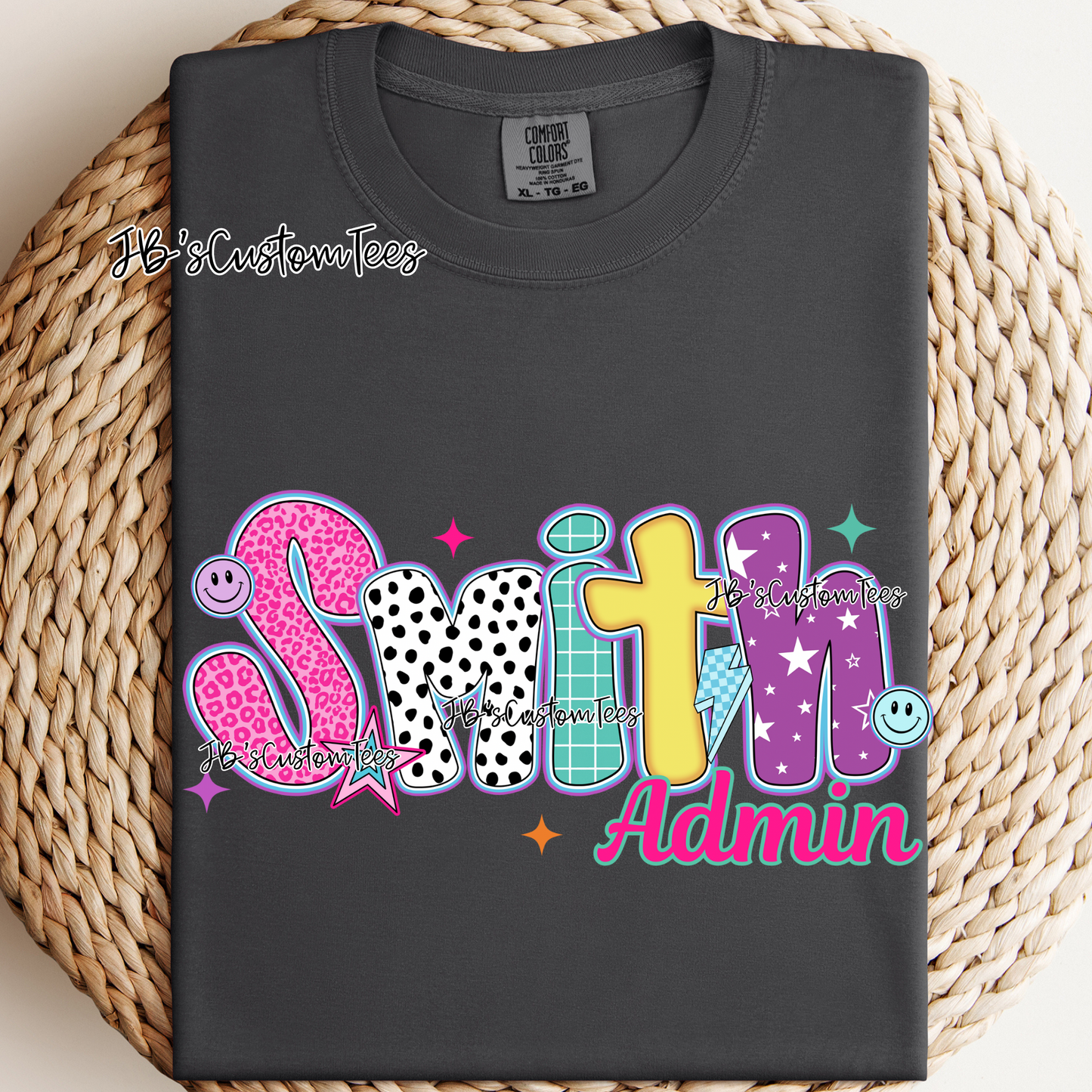 Smith Admin - Preppy Doodle School Spirit Tee