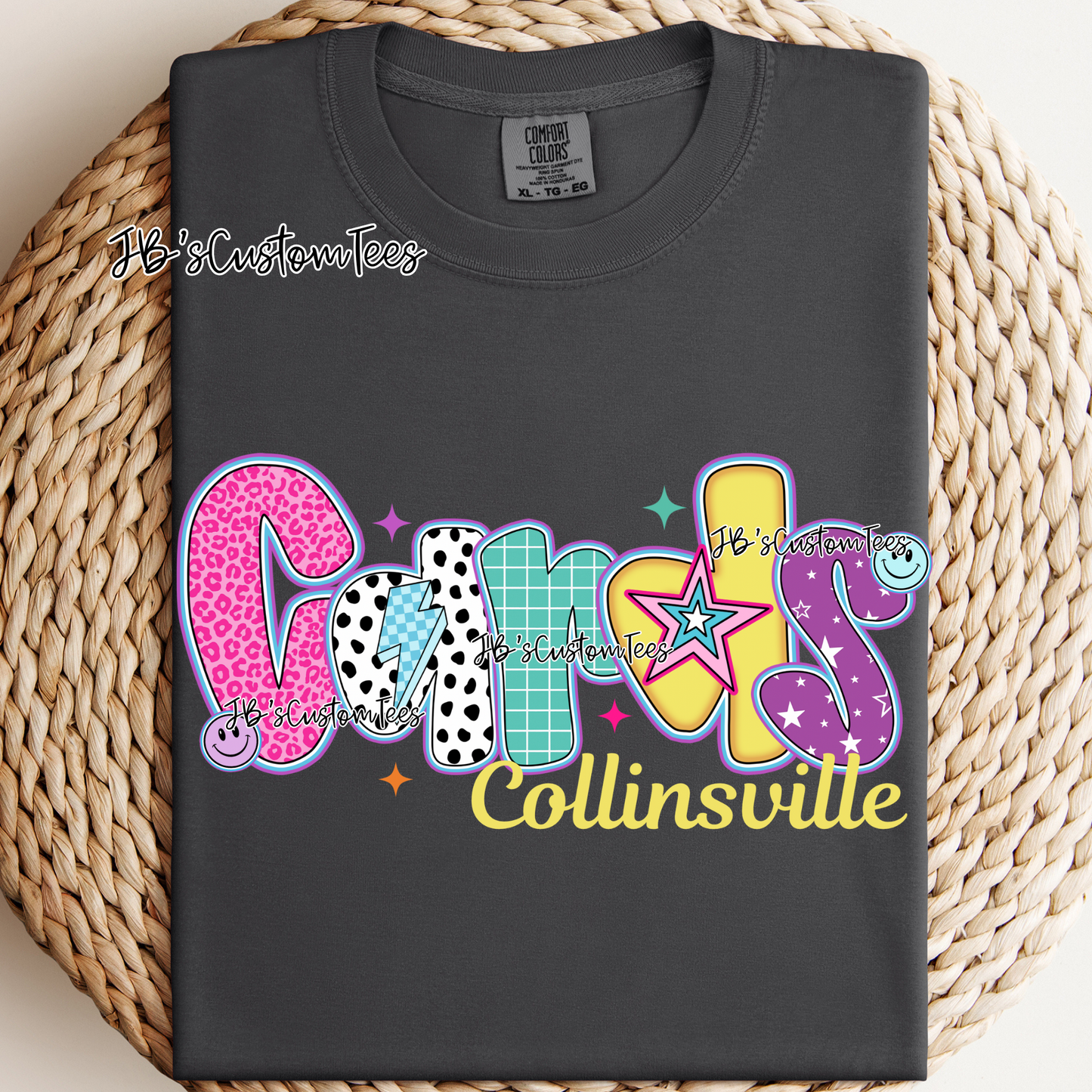 Collinsville Cards - Preppy Doodle School Spirit Tee