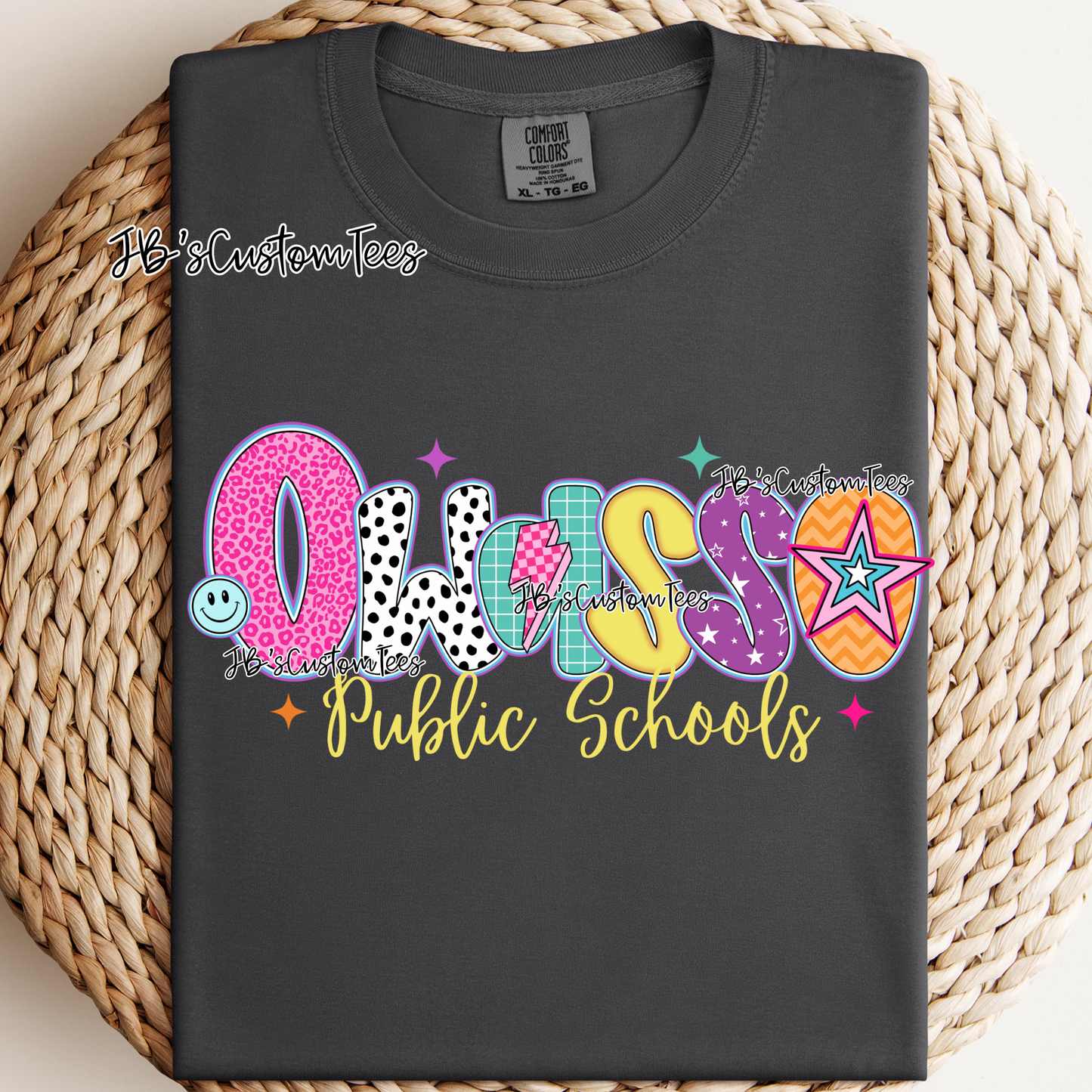 Owasso Public Schools - Preppy Doodle School Spirit Tee