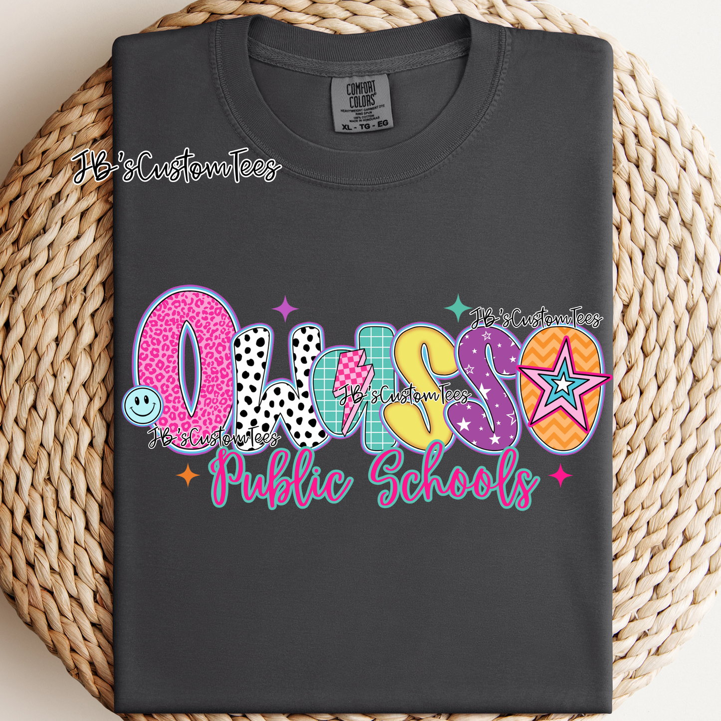 Owasso Public Schools - Preppy Doodle School Spirit Tee