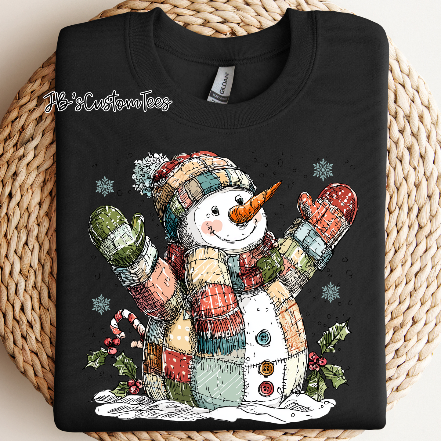 Patchwork Snowman