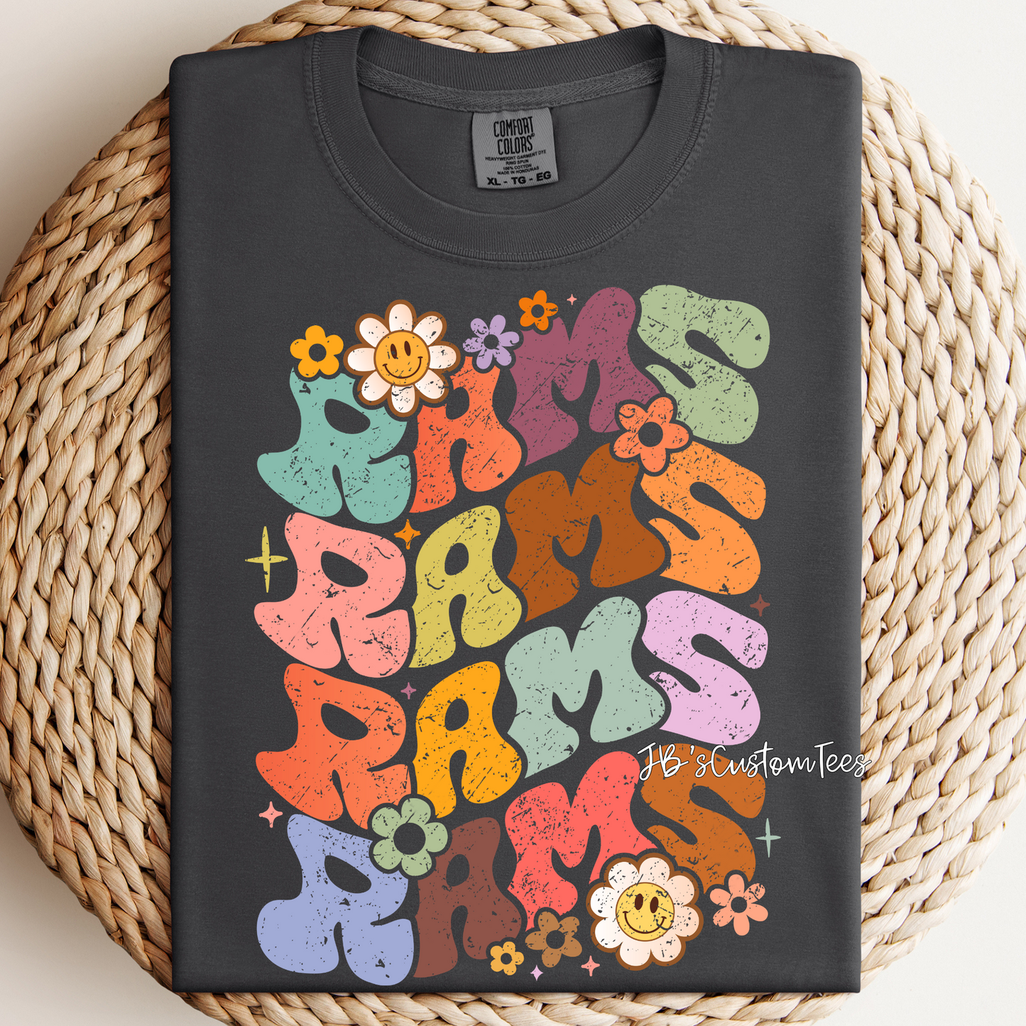 Retro Floral Rams