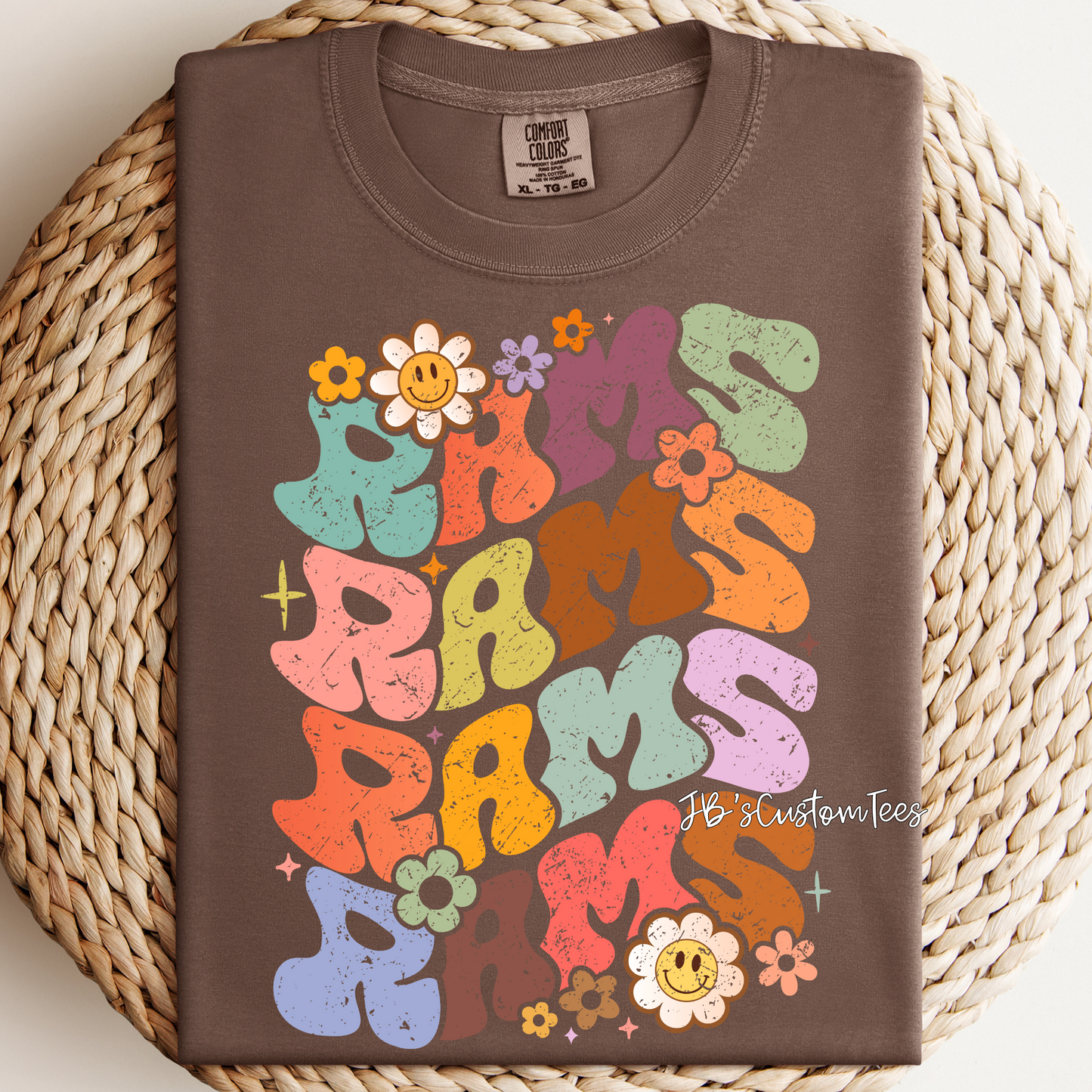 Retro Floral Rams