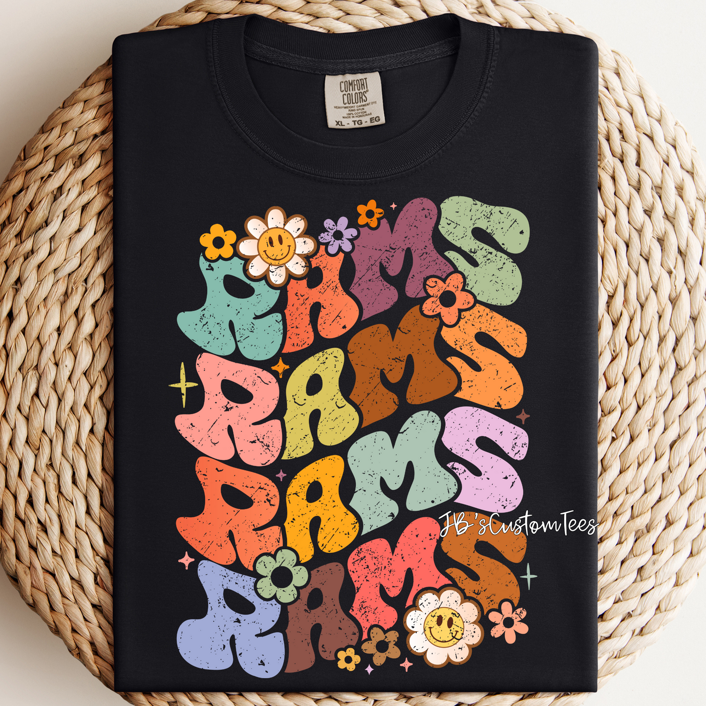 Retro Floral Rams