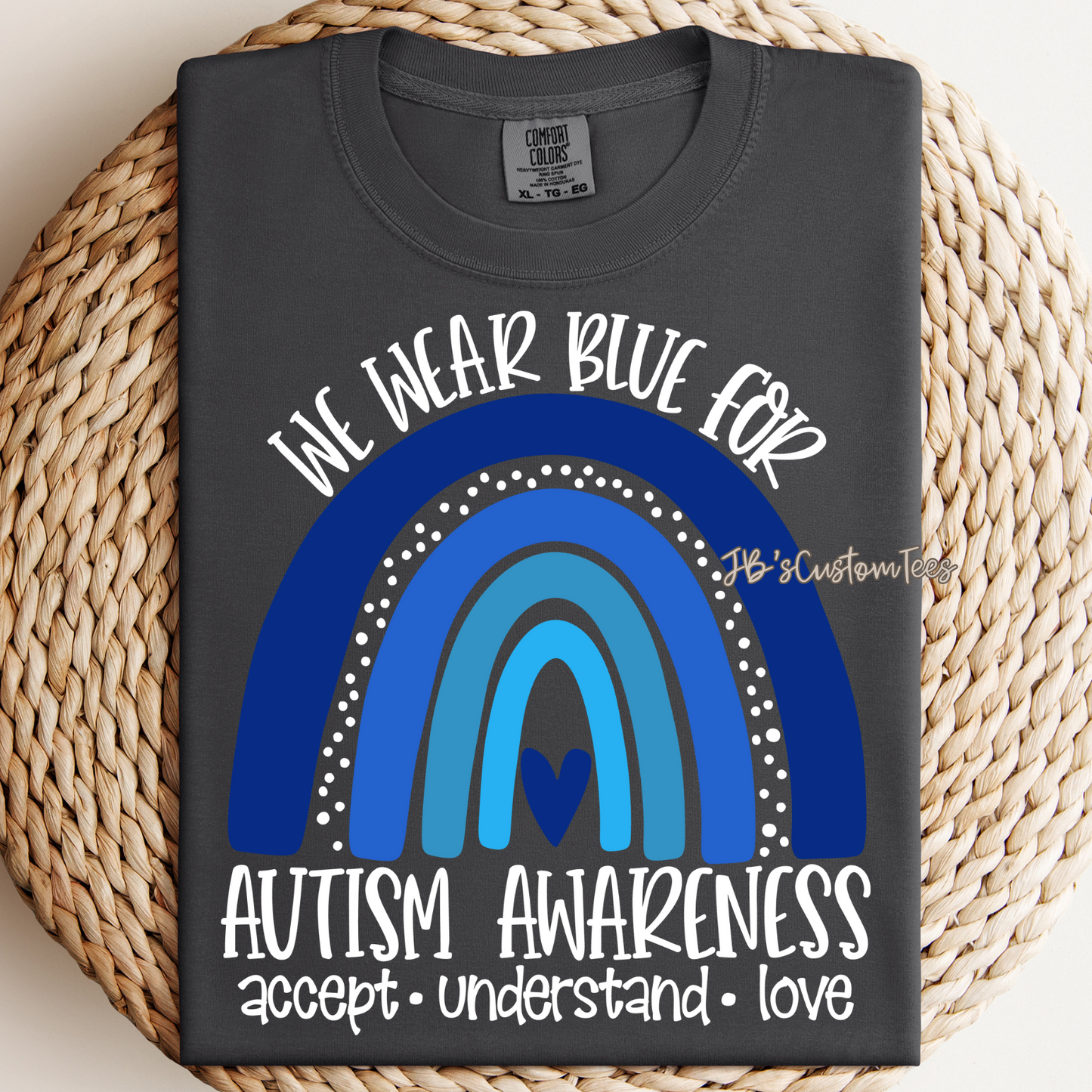 We wear blue for autism awareness