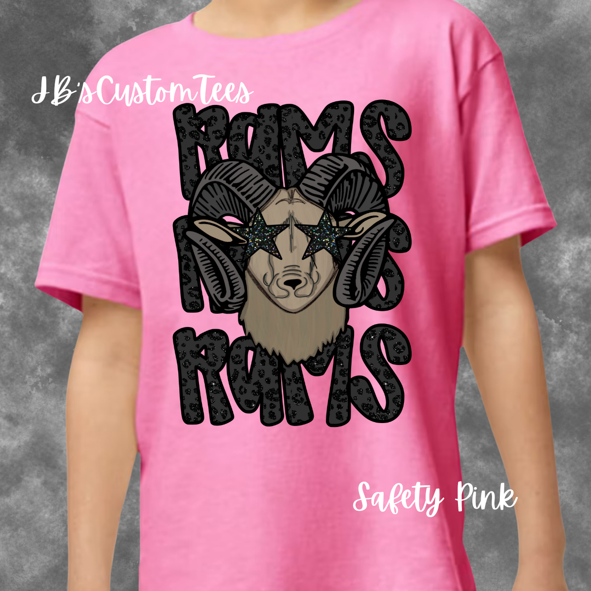 Black Leopard Preppy Rams Youth/Toddler