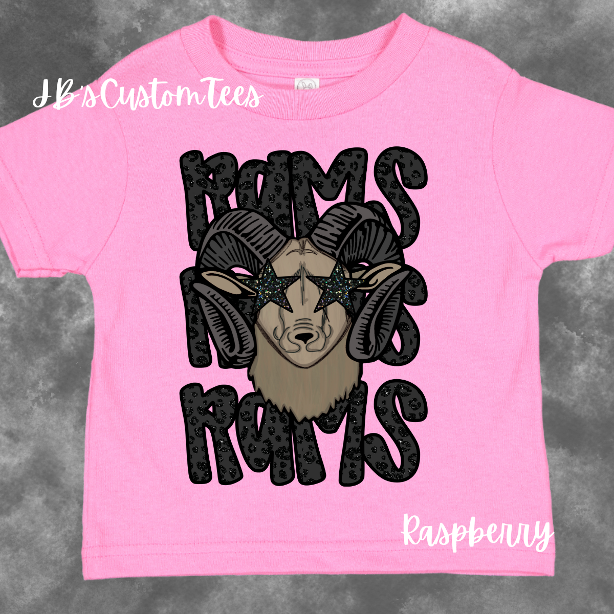 Black Leopard Preppy Rams Youth/Toddler