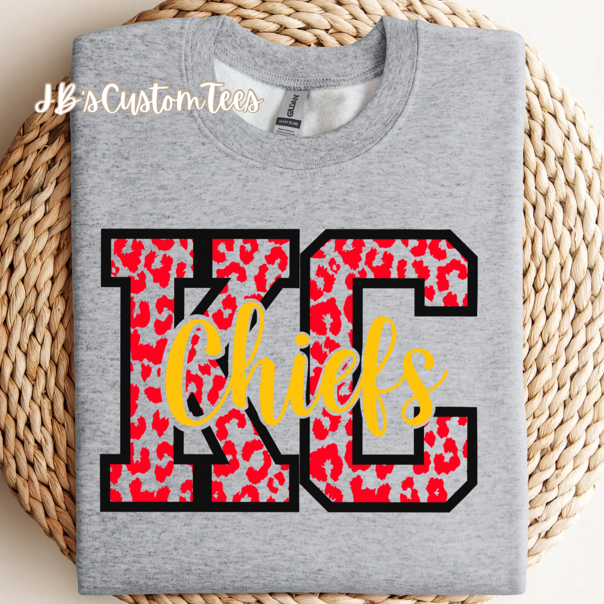 KC Chiefs Leopard Sweatshirt