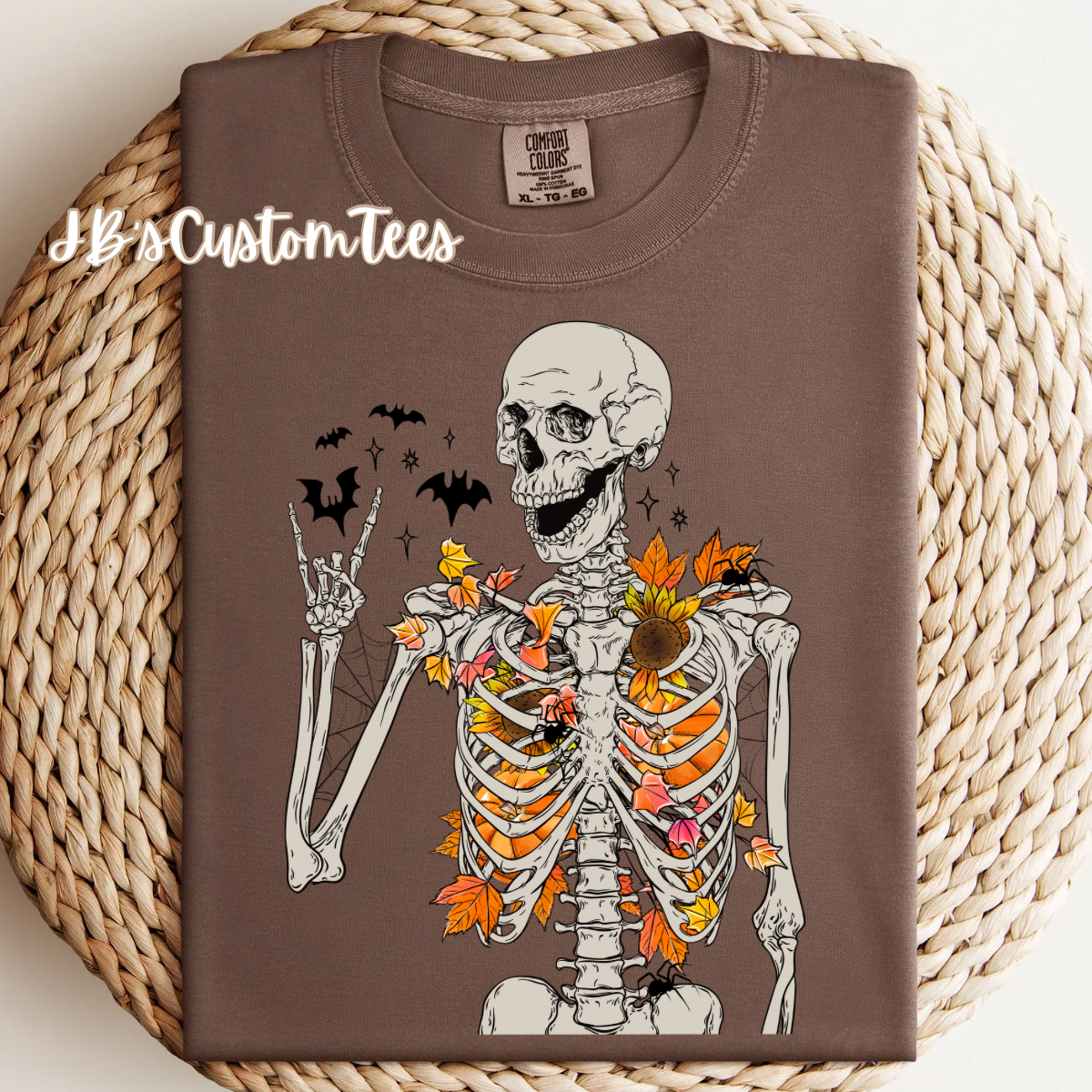 Fall Leaves Skelly Tee/Sweatshirt