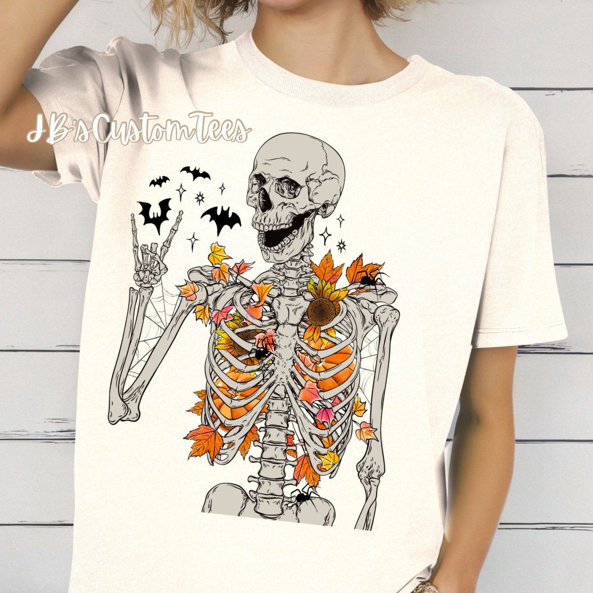 Fall Leaves Skelly Tee/Sweatshirt
