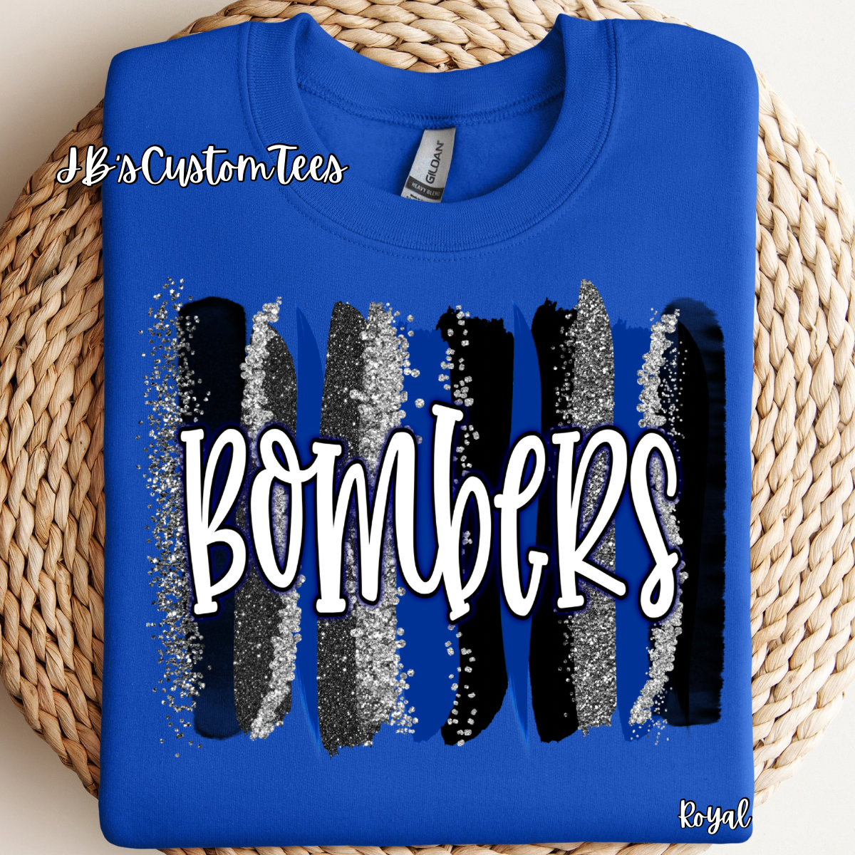 Royal Paintstroke - Bombers Sweatshirt