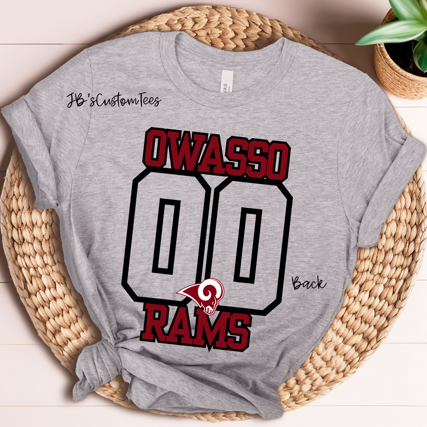 Owasso Rams Class of 2000 Reunion Unisex Bella Canvas Tee