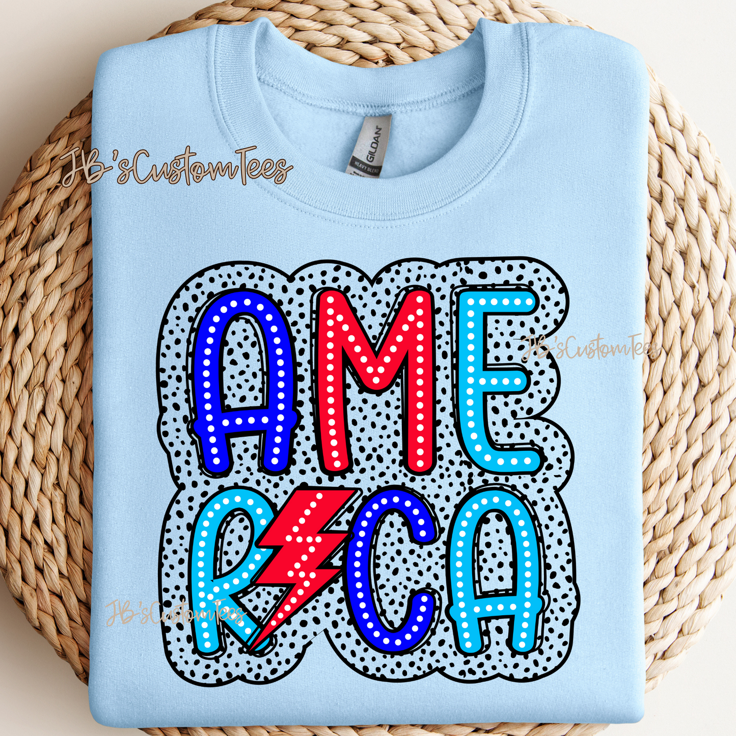 America Lightening Bolt