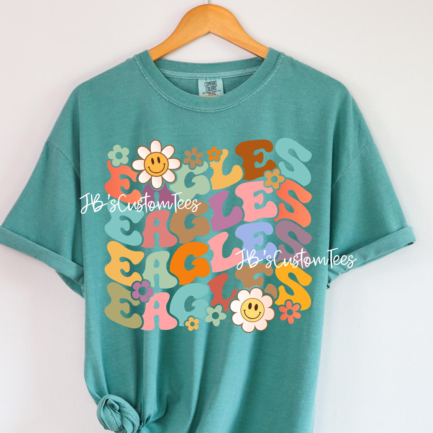 Retro Floral Eagles