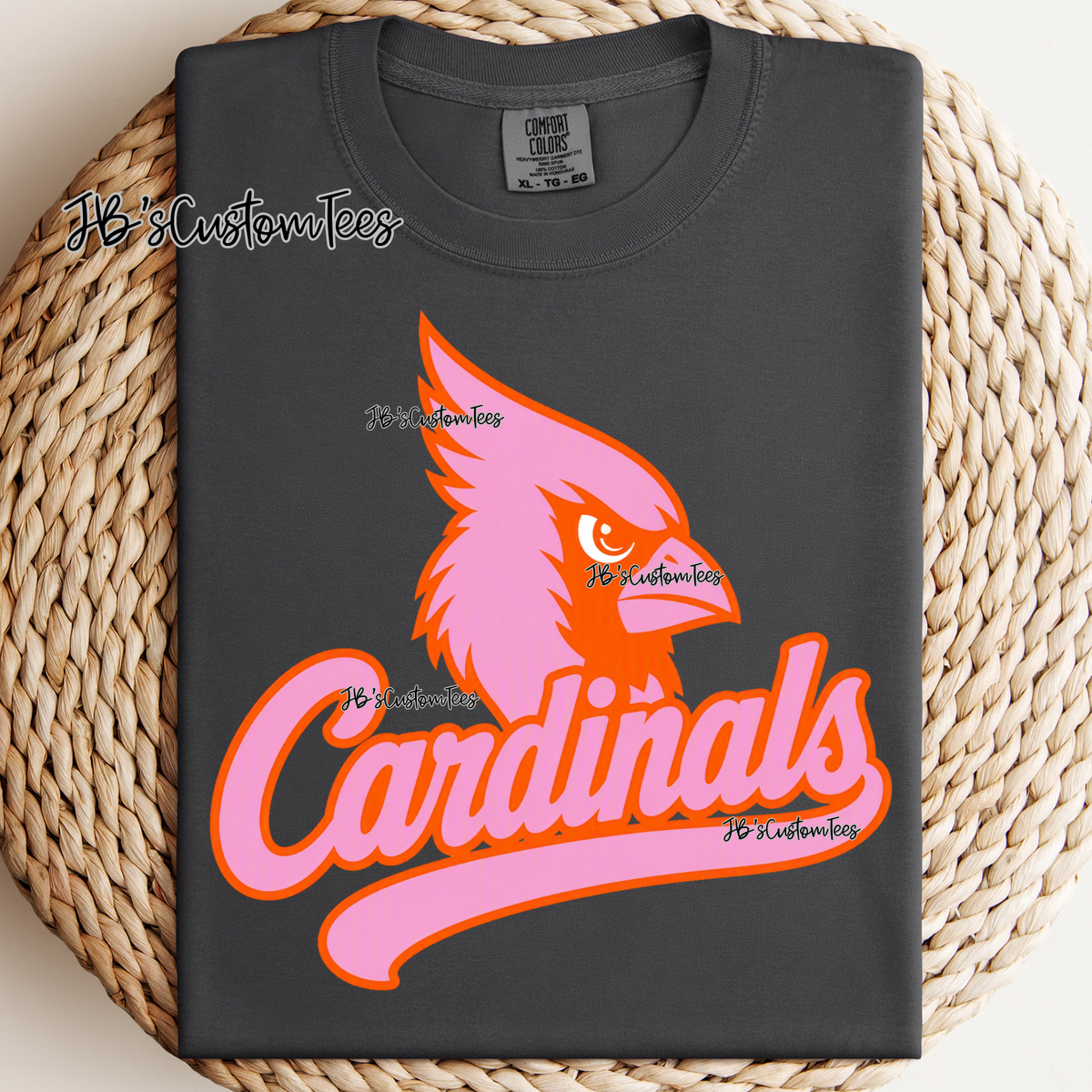 Orange & Pink Cardinals