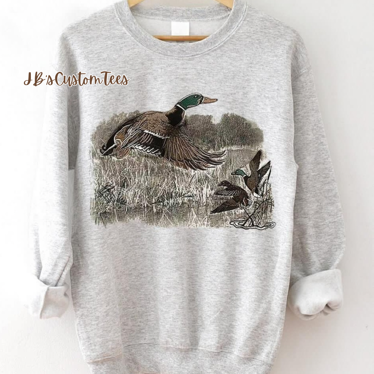 Retro Trendy Mallard Sweatshirt or T-Shirt