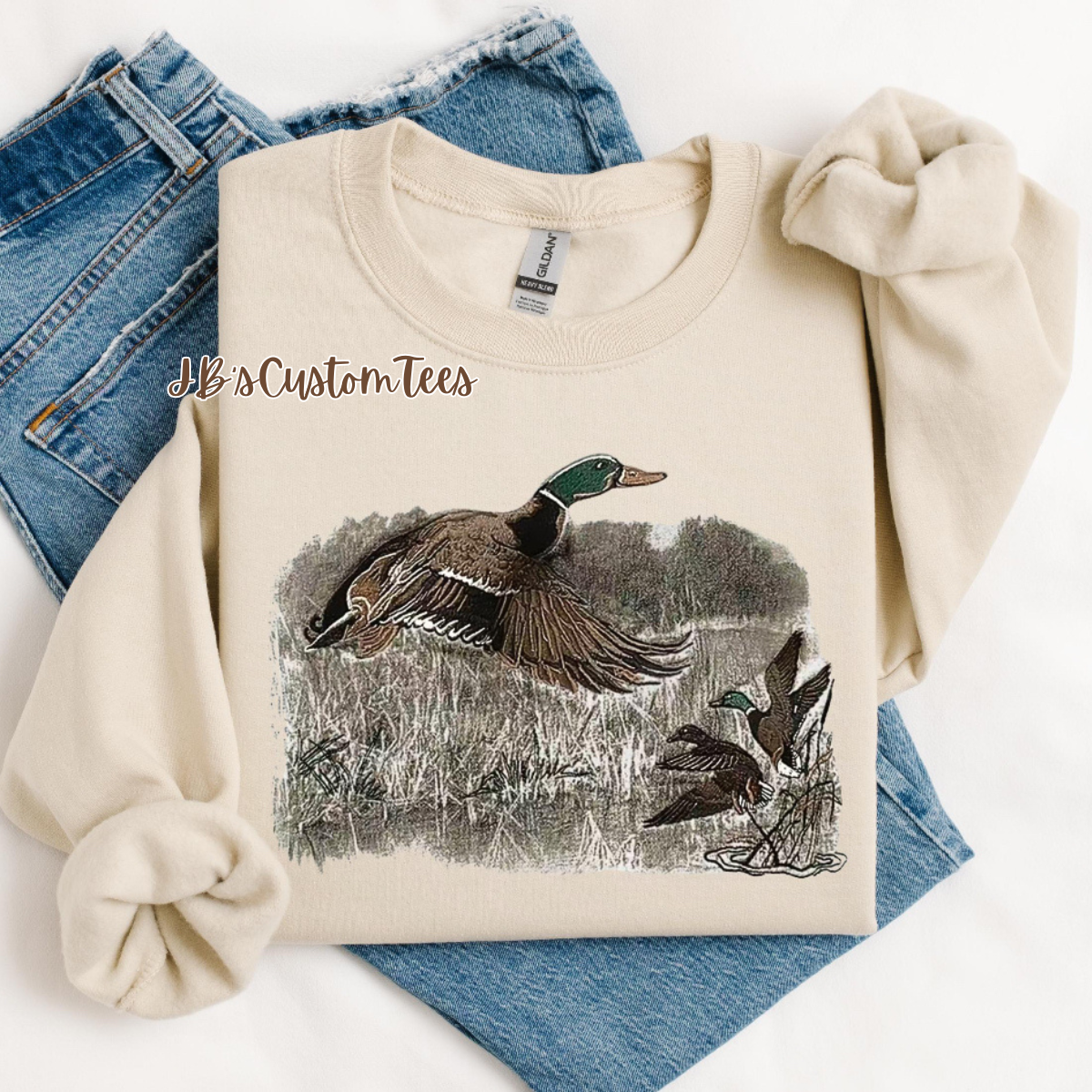 Retro Trendy Mallard Sweatshirt or T-Shirt