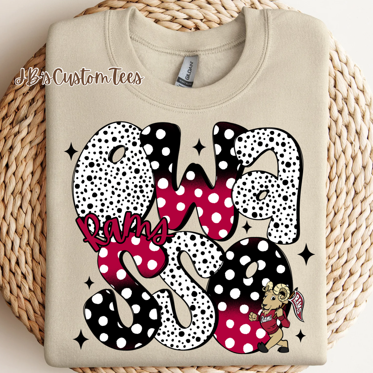 Polka Dot Dalmatian Owasso Rams