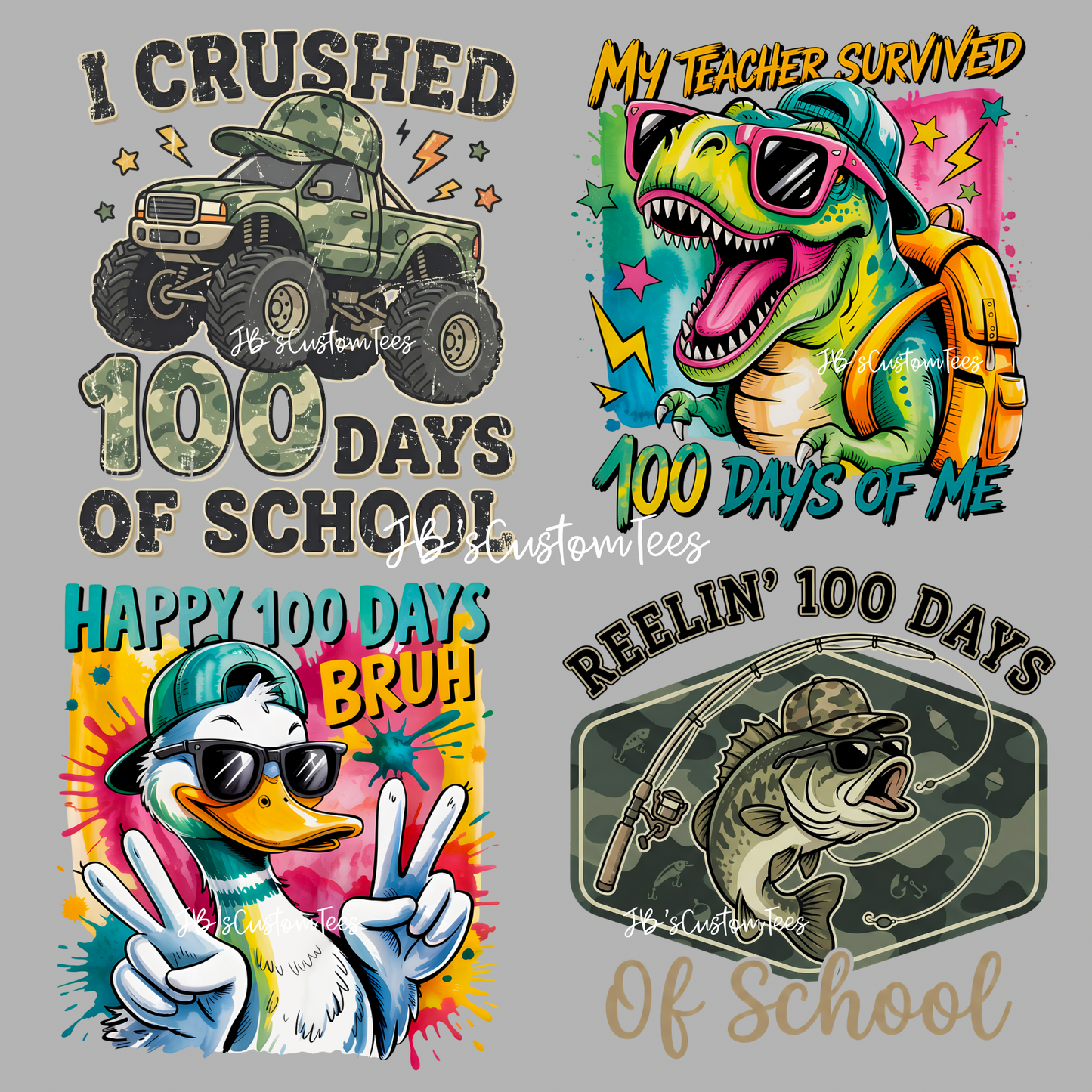 Youth/Toddler 100 Days of School - Boy Theme Tee Part 2