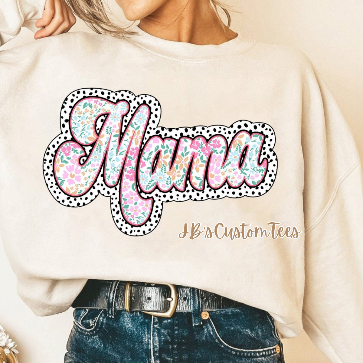 Floral Dalmatian Mama