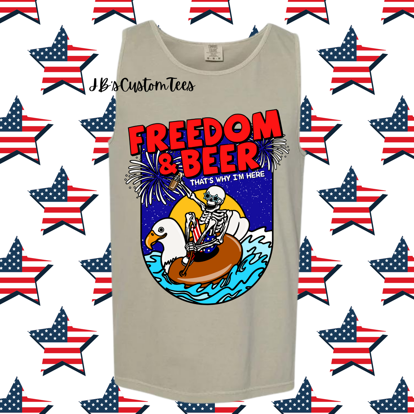 Freedom & Beer Unisex Comfort Colors Tee/Tank