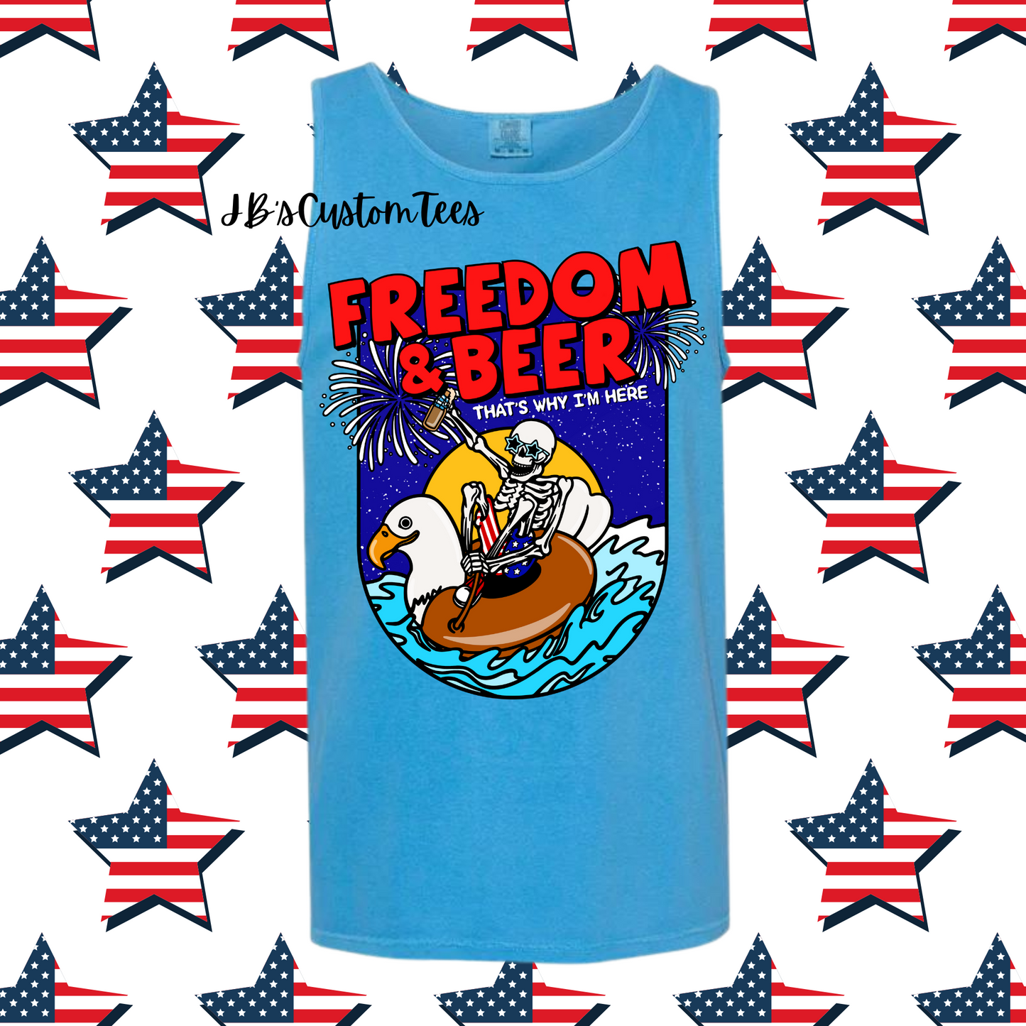 Freedom & Beer Unisex Comfort Colors Tee/Tank