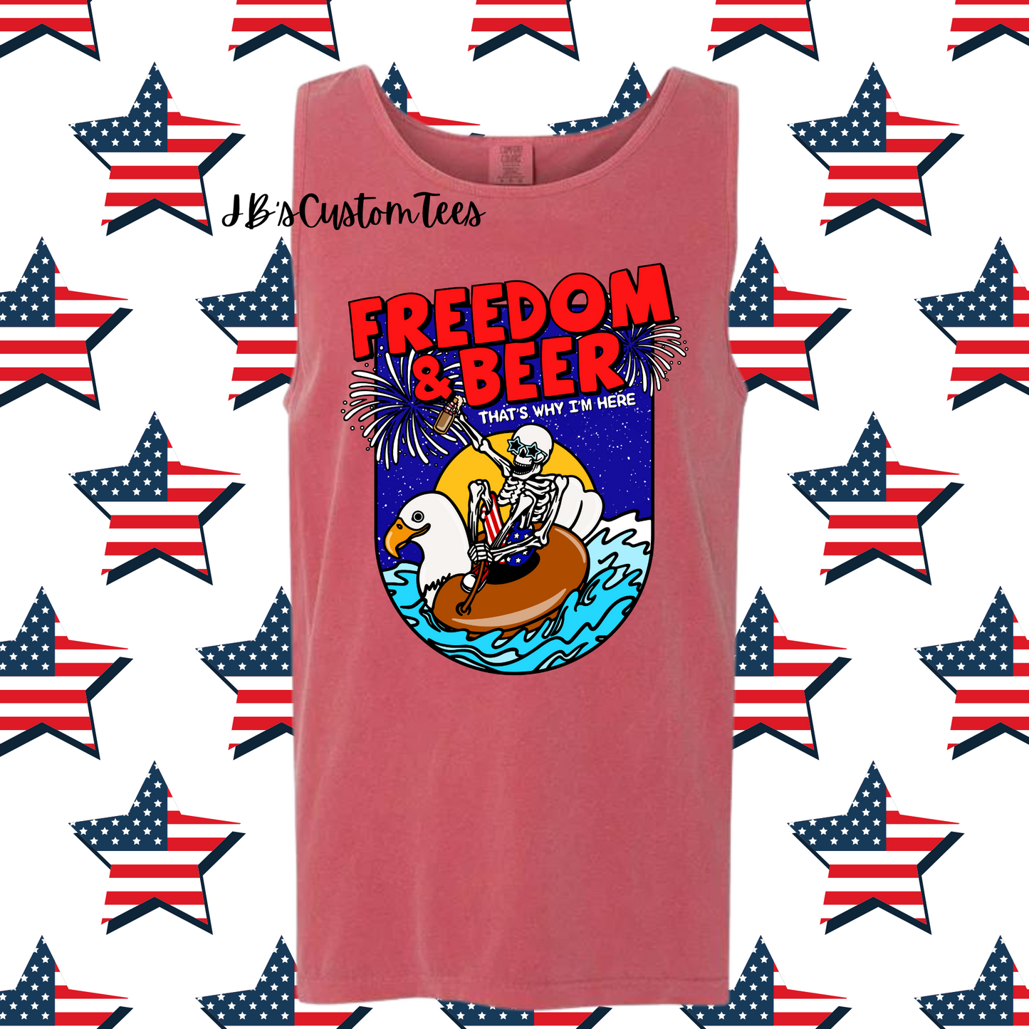 Freedom & Beer Unisex Comfort Colors Tee/Tank