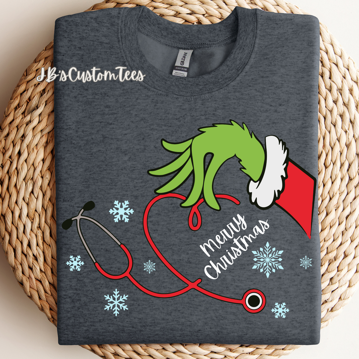 Merry Christmas Grinch Stethoscope