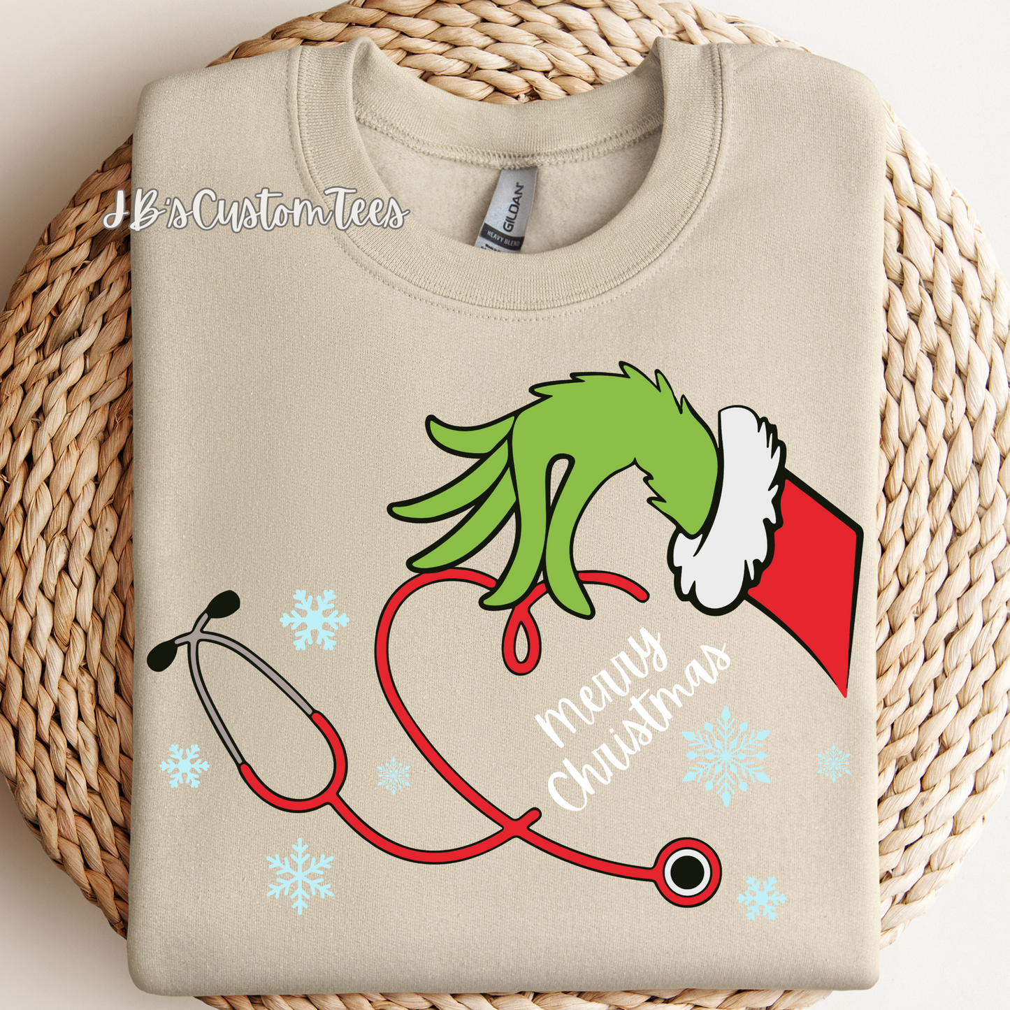 Merry Christmas Grinch Stethoscope