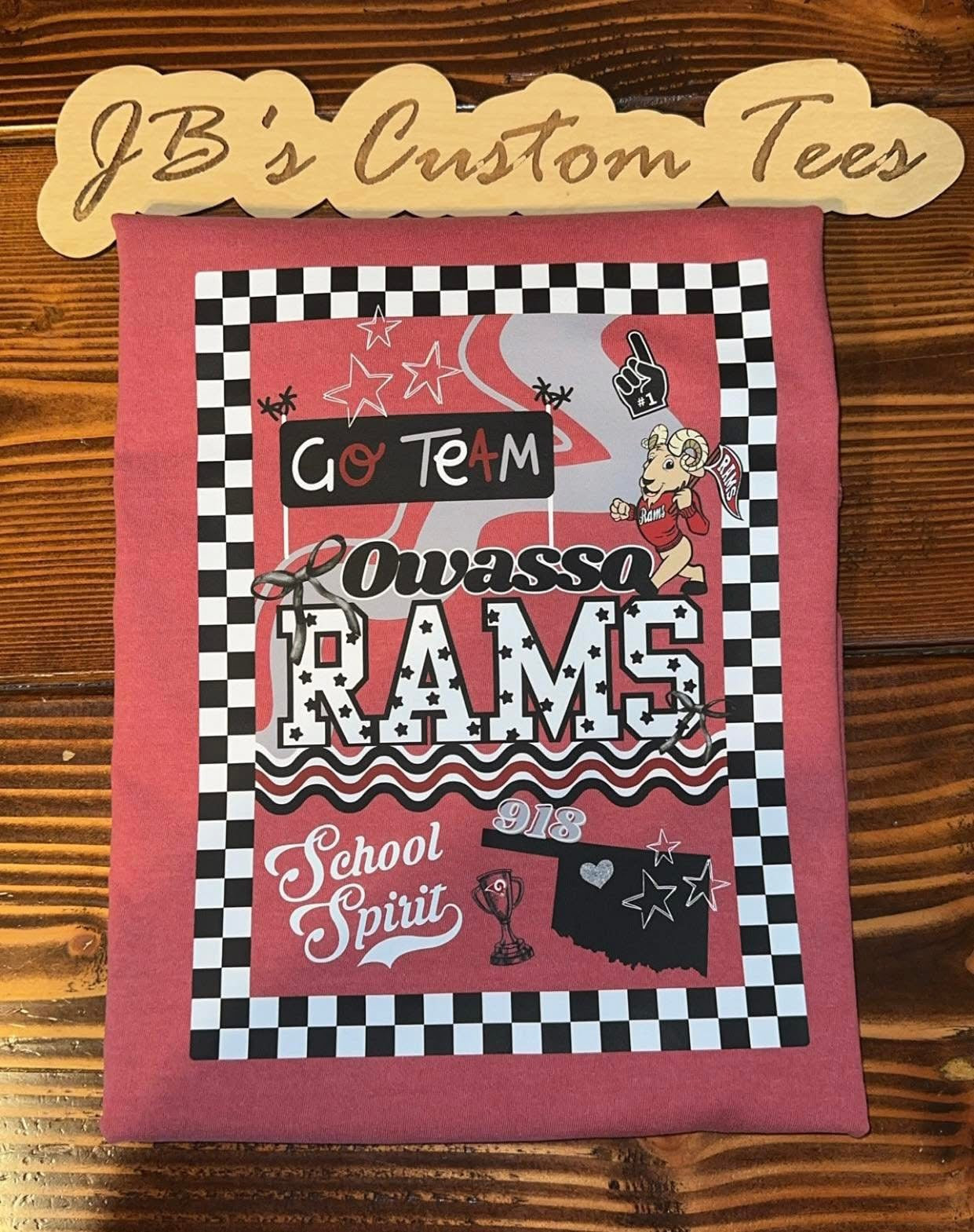 918 Owasso Rams Collage Tee