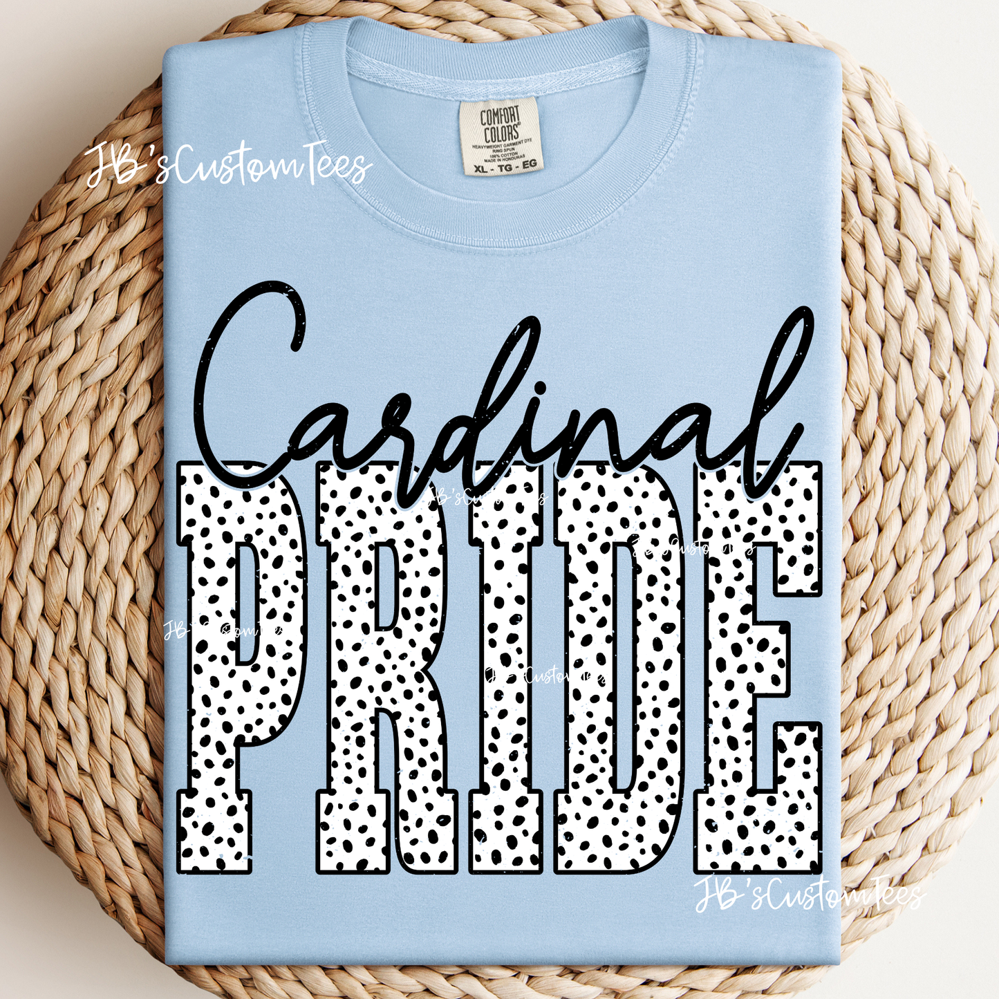 Cardinal Pride Light Blue Bella Canvas Tee